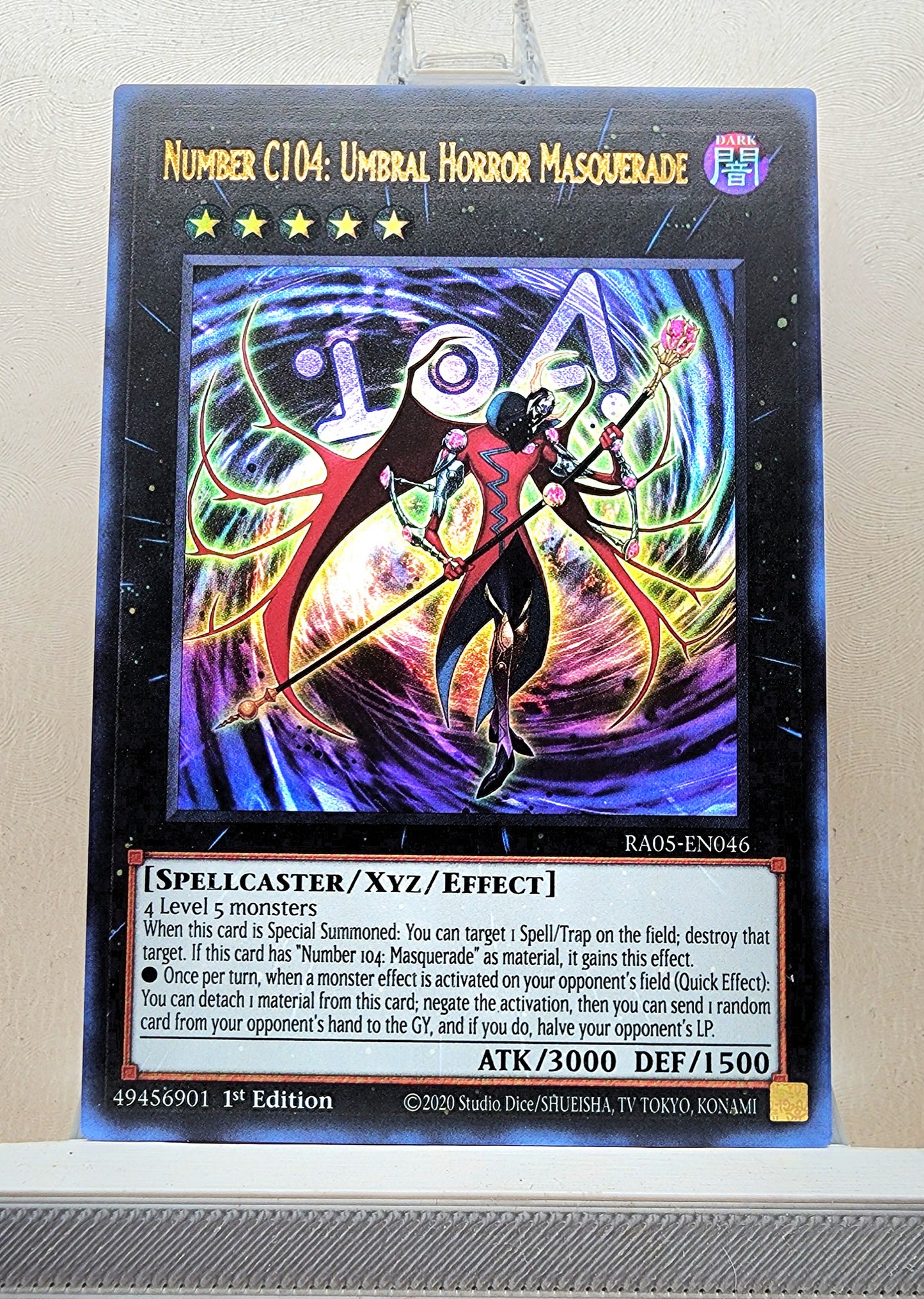 Yugioh! 1x Number C104: Umbral Horror Masquerade (RA05 - Ultra Rare) 1st Edition