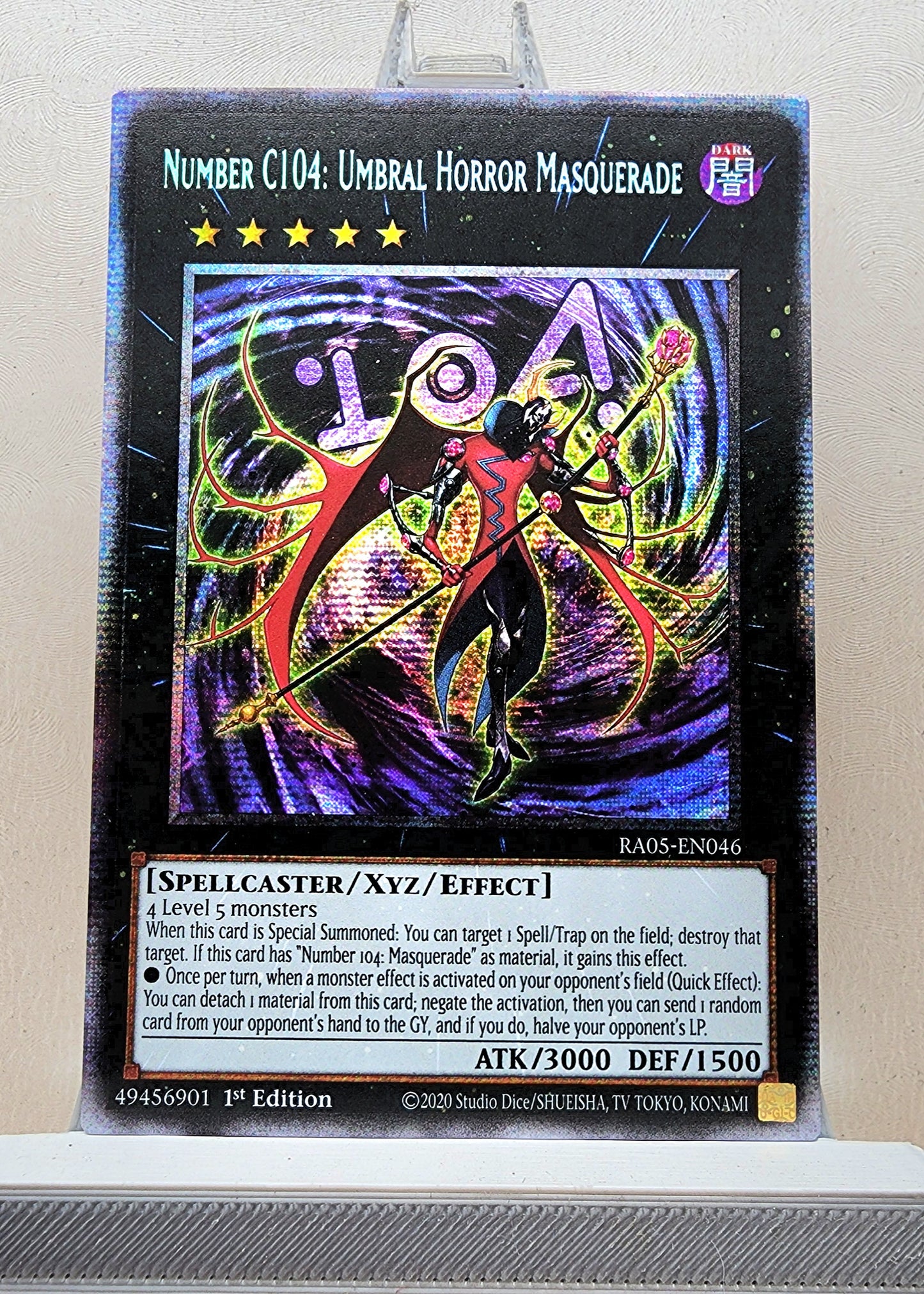Yugioh! 1x Number C104: Umbral Horror Masquerade (RA05 - Starlight Rare) 1st Edition