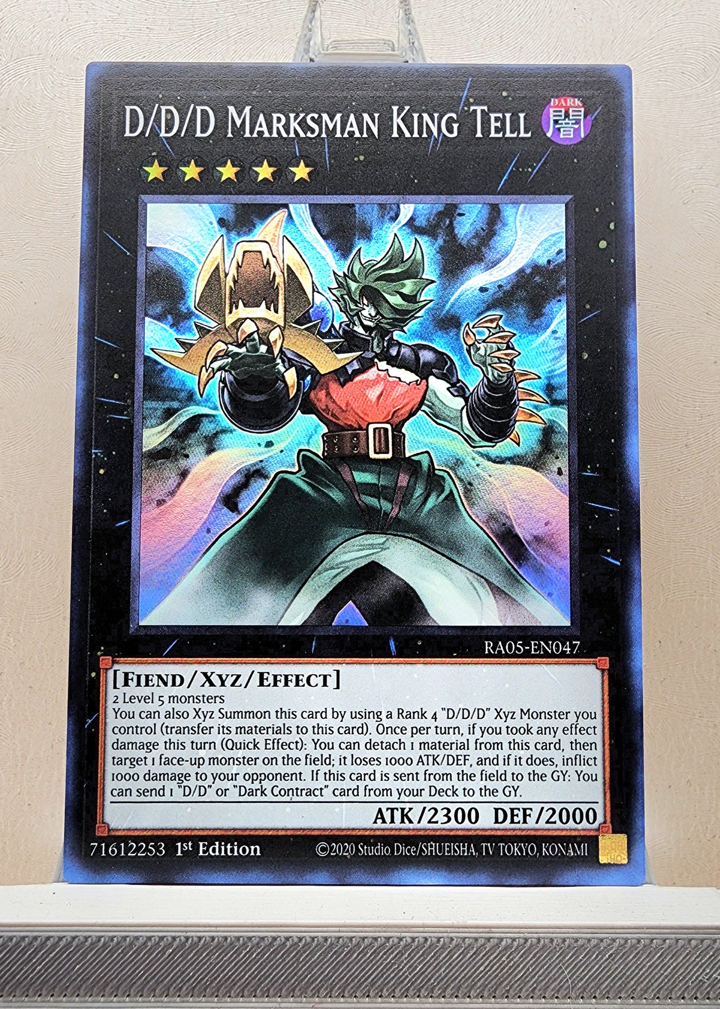 Yugioh! 1x D/D/D Marksman King Tell (RA05 - Super Rare) 1st Edition