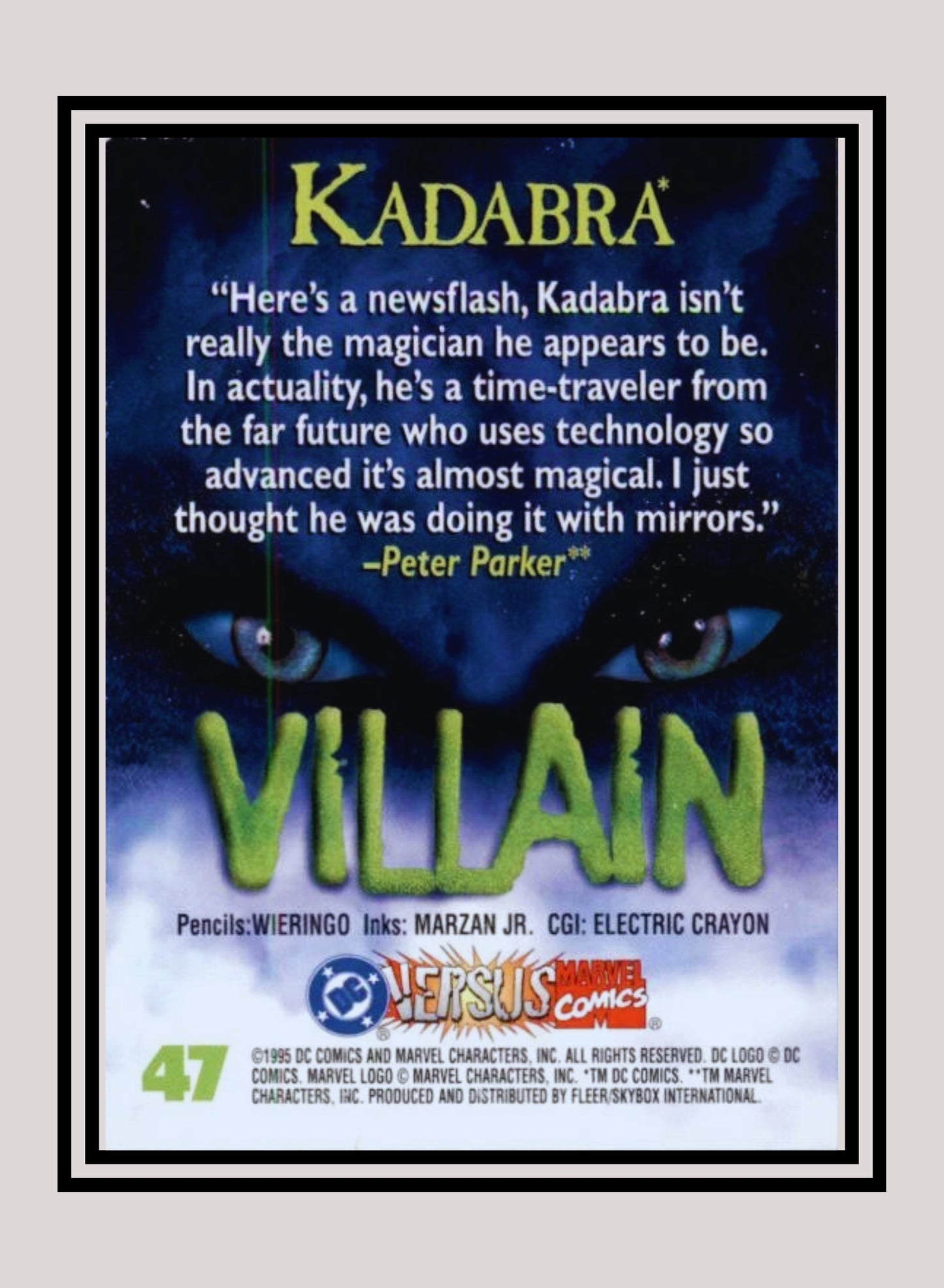 Marvel! 1x Kadabra - Base (#047 - 1995 Fleer DC vs. Marvel Comics)