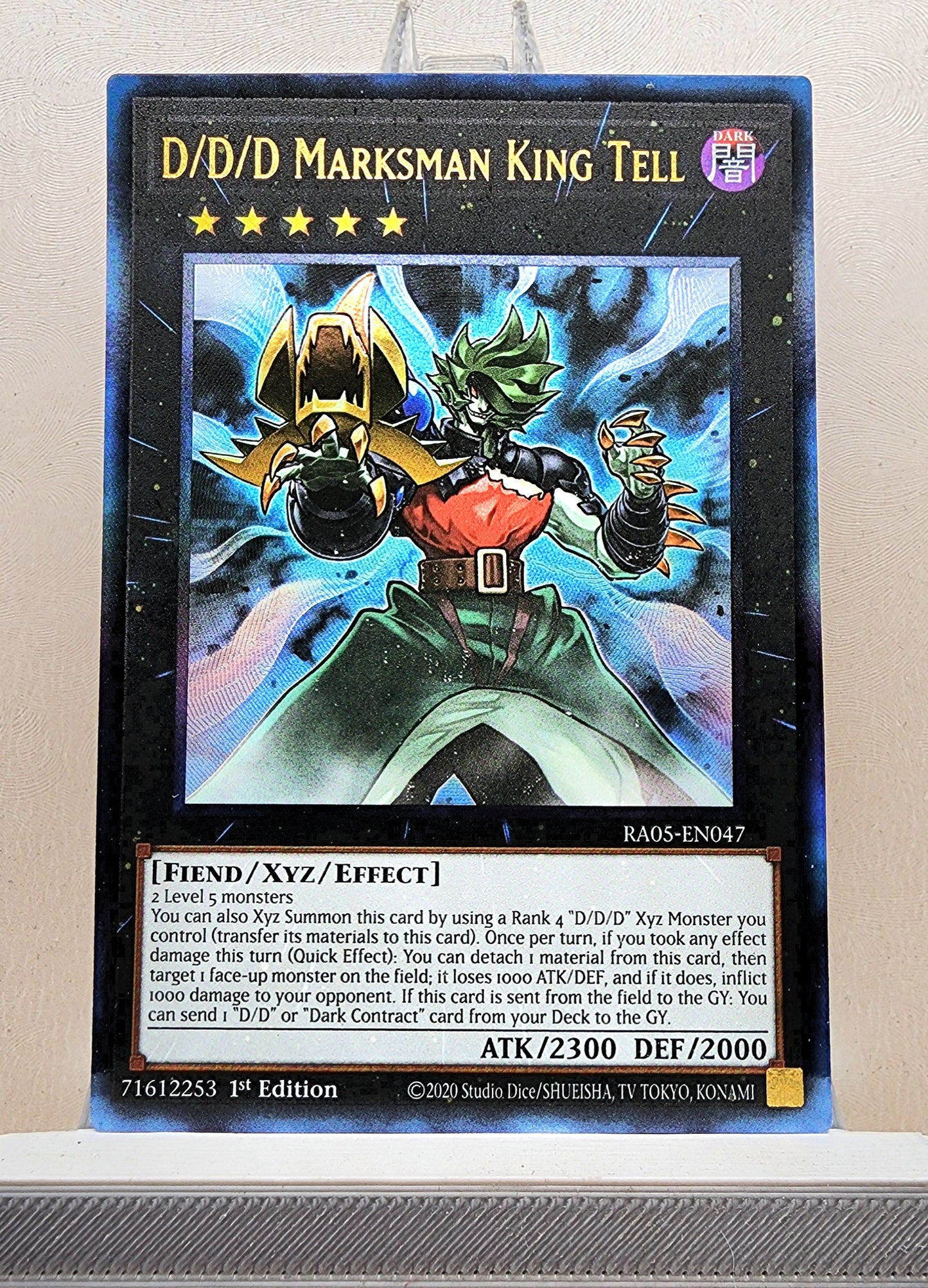 Yugioh! 1x D/D/D Marksman King Tell (RA05 - Prismatic Ultimate Rare) 1st Edition