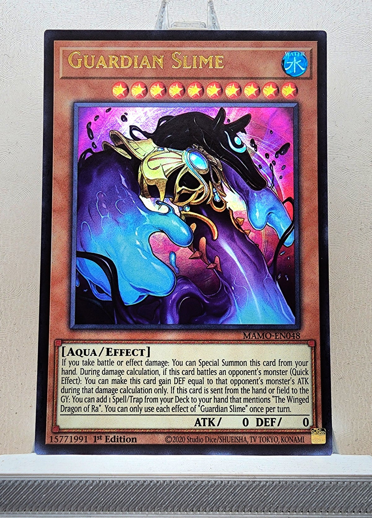 Yugioh! 1x Guardian Slime (MAMO - Ultra Rare) 1st Edition