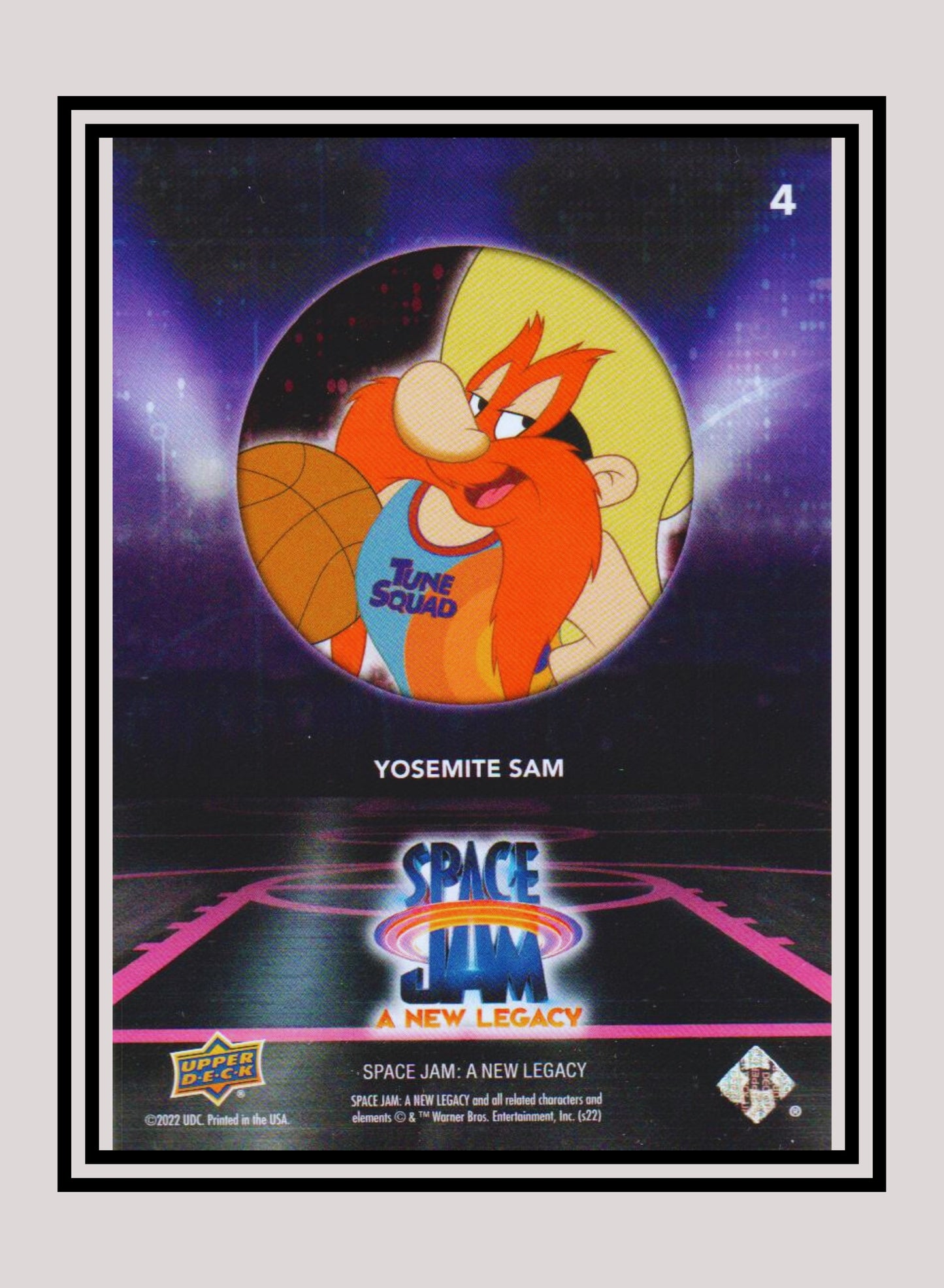 1x Yosemite Sam - Base/Blue Parallel (#04 - 2021 Upper Deck Space Jam: A New Legacy)