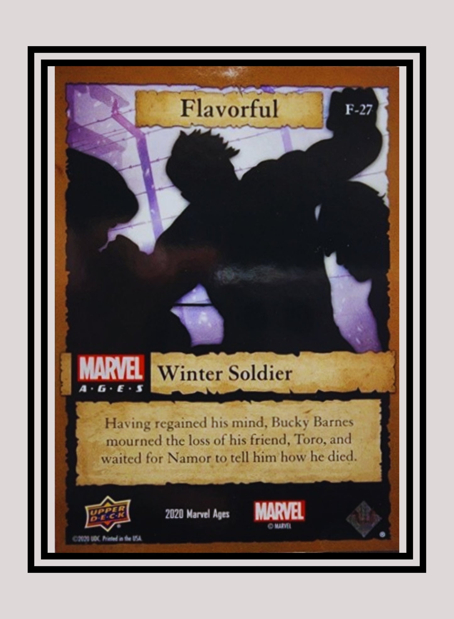Marvel! 1x Winter Soldier - Prism Refractor Flavorful (F-27 - 2020 Upper Deck Marvel Ages)