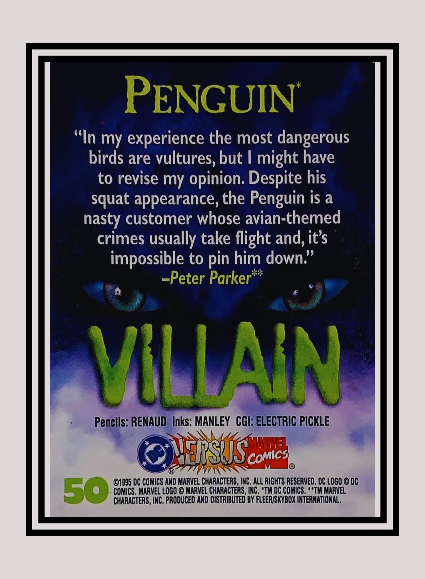 Marvel! 1x Penguin - Base (#050 - 1995 Fleer DC vs. Marvel Comics)