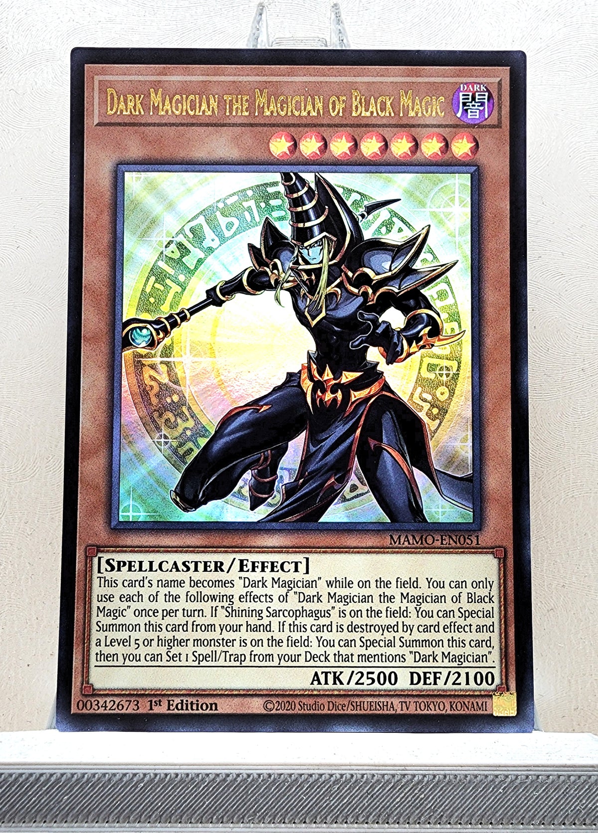 Yugioh! 1x Dark Magician the Magician of Black Magic (MAMO - Ultra Rare) 1st Edition