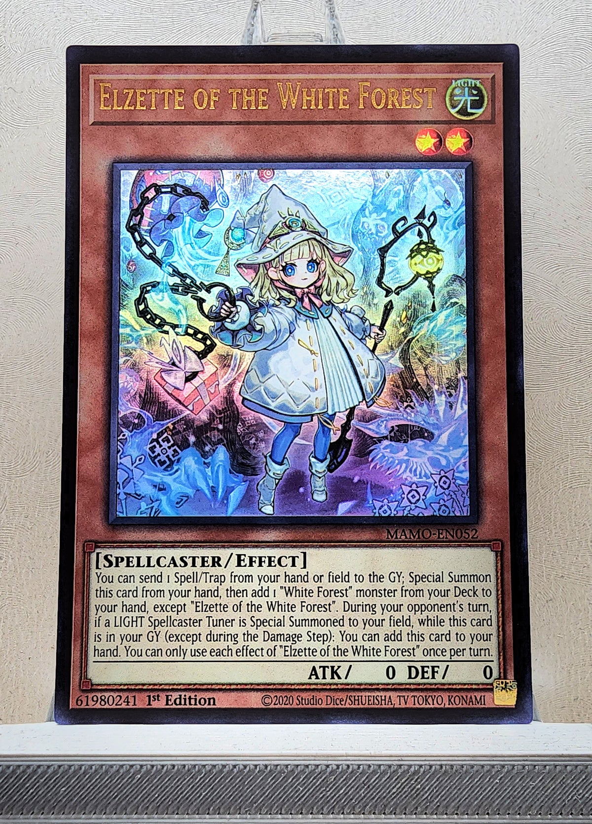 Yugioh! 1x Elzette of the White Forest (MAMO - Ultra Rare) 1st Edition