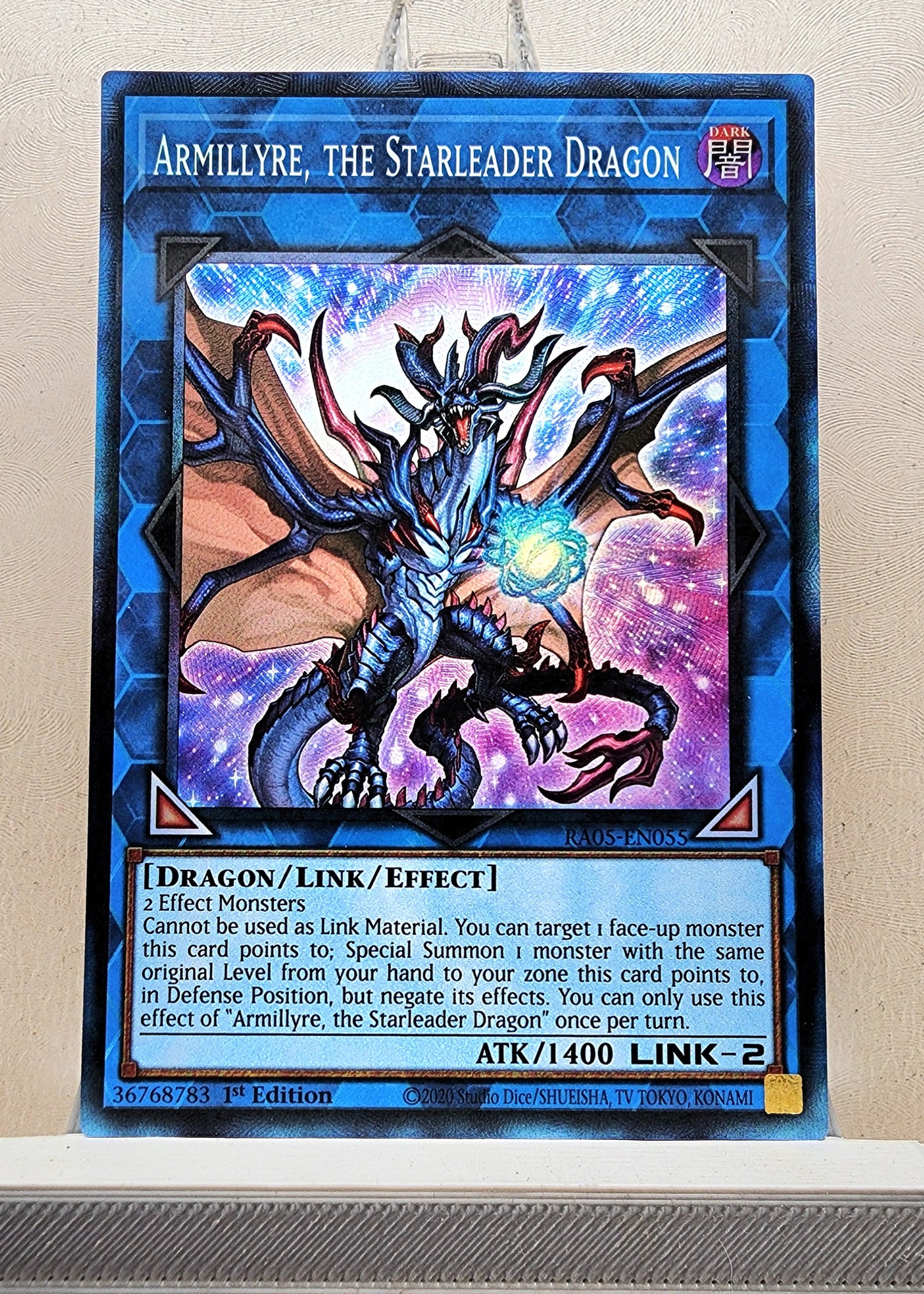Yugioh! 1x Armillyre, the Starleader Dragon (RA05 - Prismatic Collectors Rare) 1st Edition