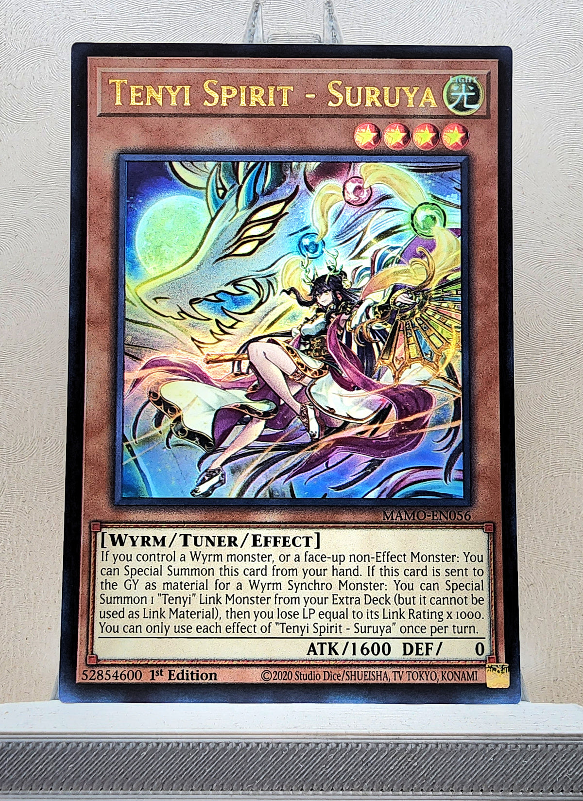 Yugioh! 1x Tenyi Spirit - Suruya (MAMO - Ultra Rare) 1st Edition