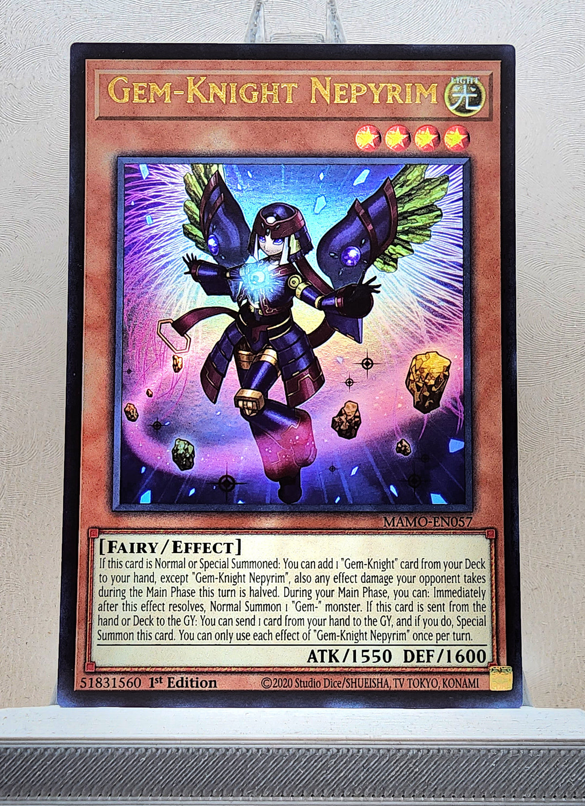 Yugioh! 1x Gem-Knight Nepyrim (MAMO - Ultra Rare) 1st Edition