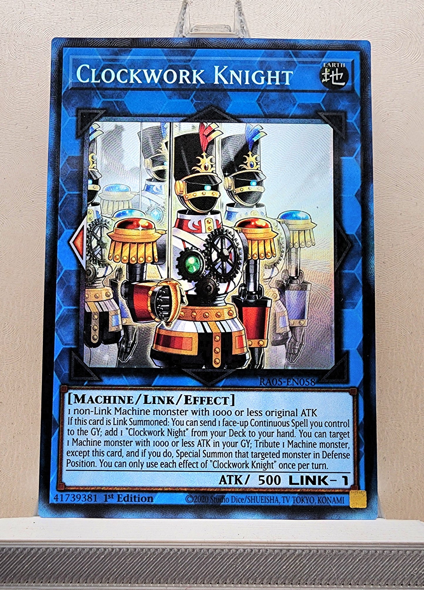 Yugioh! 1x Clockwork Knight (RA05 - Prismatic Collectors Rare) 1st Edition