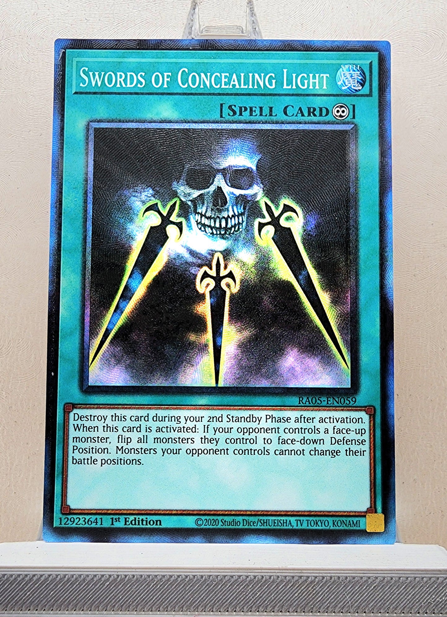 Yugioh! 1x Swords of Concealing Light (RA05 - Prismatic Collectors Rare) 1st Edition
