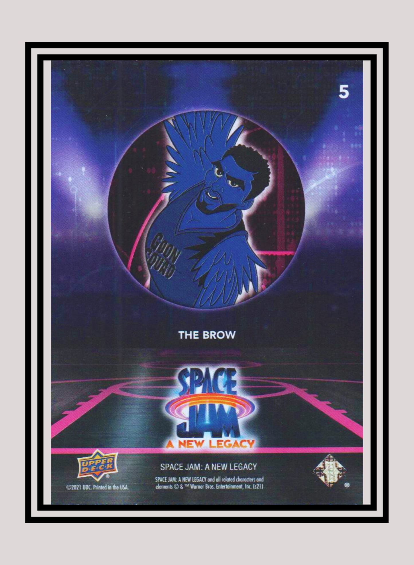 1x The Brow - Base/Blue Parallel (#05 - 2021 Upper Deck Space Jam: A New Legacy)