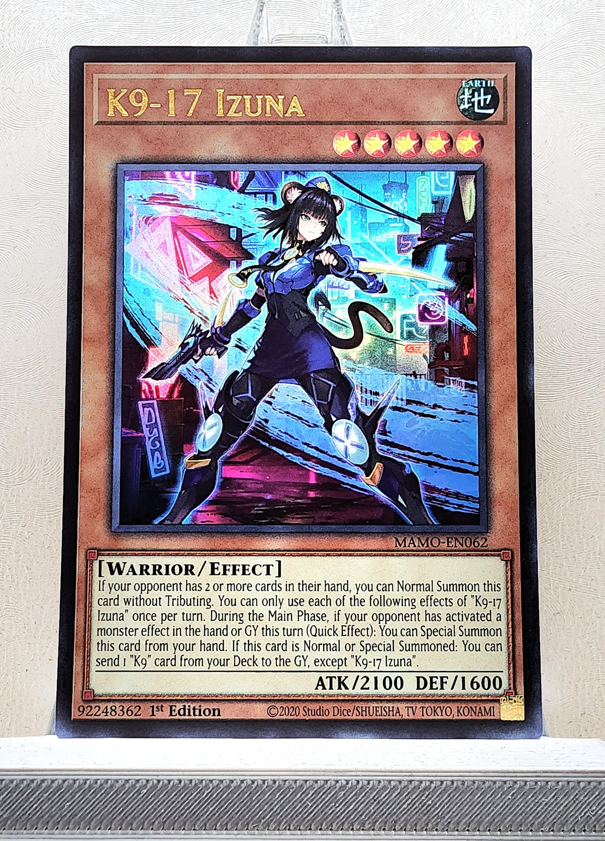 Yugioh! 1x K9-17 Izuna (MAMO - Ultra Rare) 1st Edition
