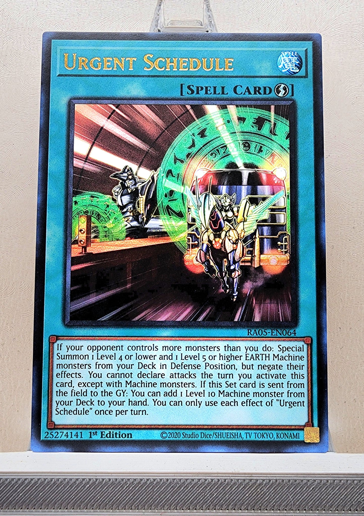 Yugioh! 1x Urgent Schedule (RA05 - Ultra Rare) 1st Edition