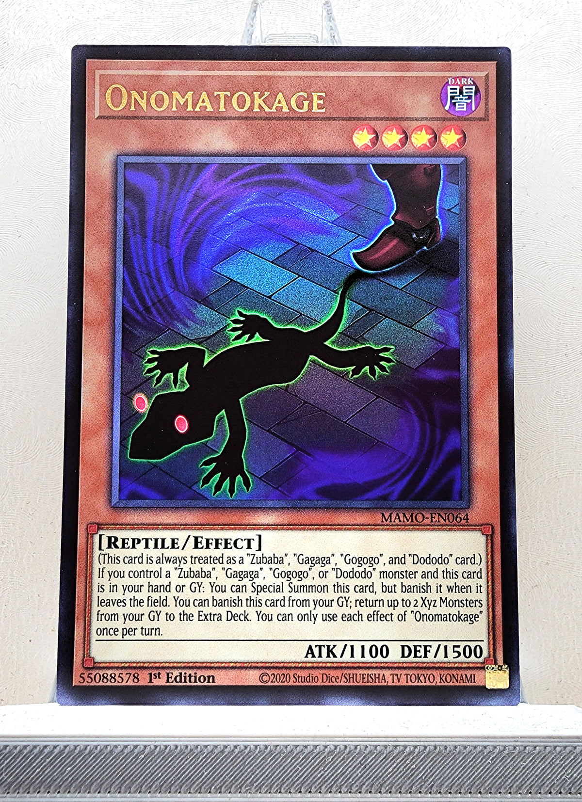 Yugioh! 1x Onomatokage (MAMO - Ultra Rare) 1st Edition