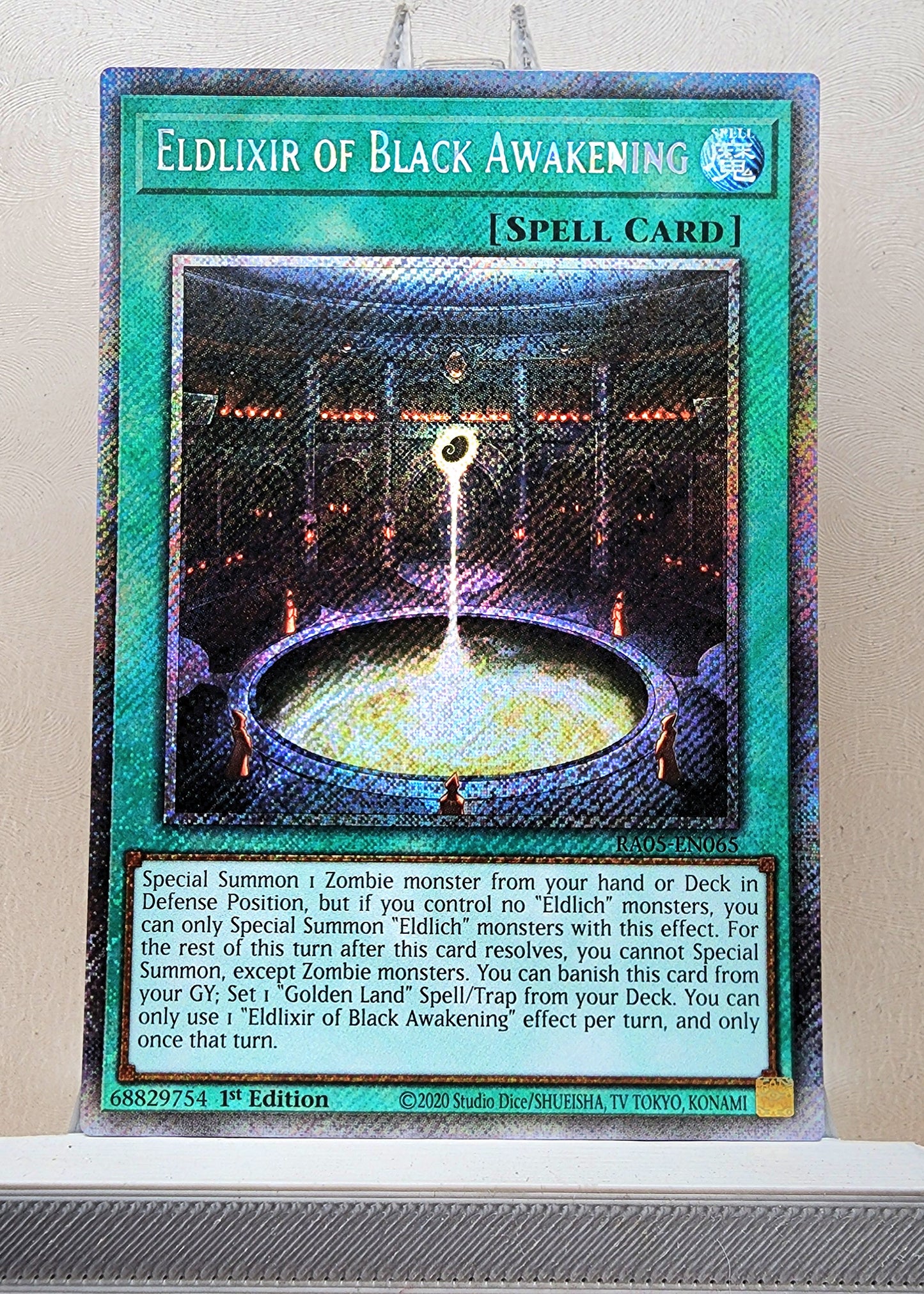 Yugioh! 1x Eldlixir of Black Awakening (RA05 - Platinum Secret Rare) 1st Edition