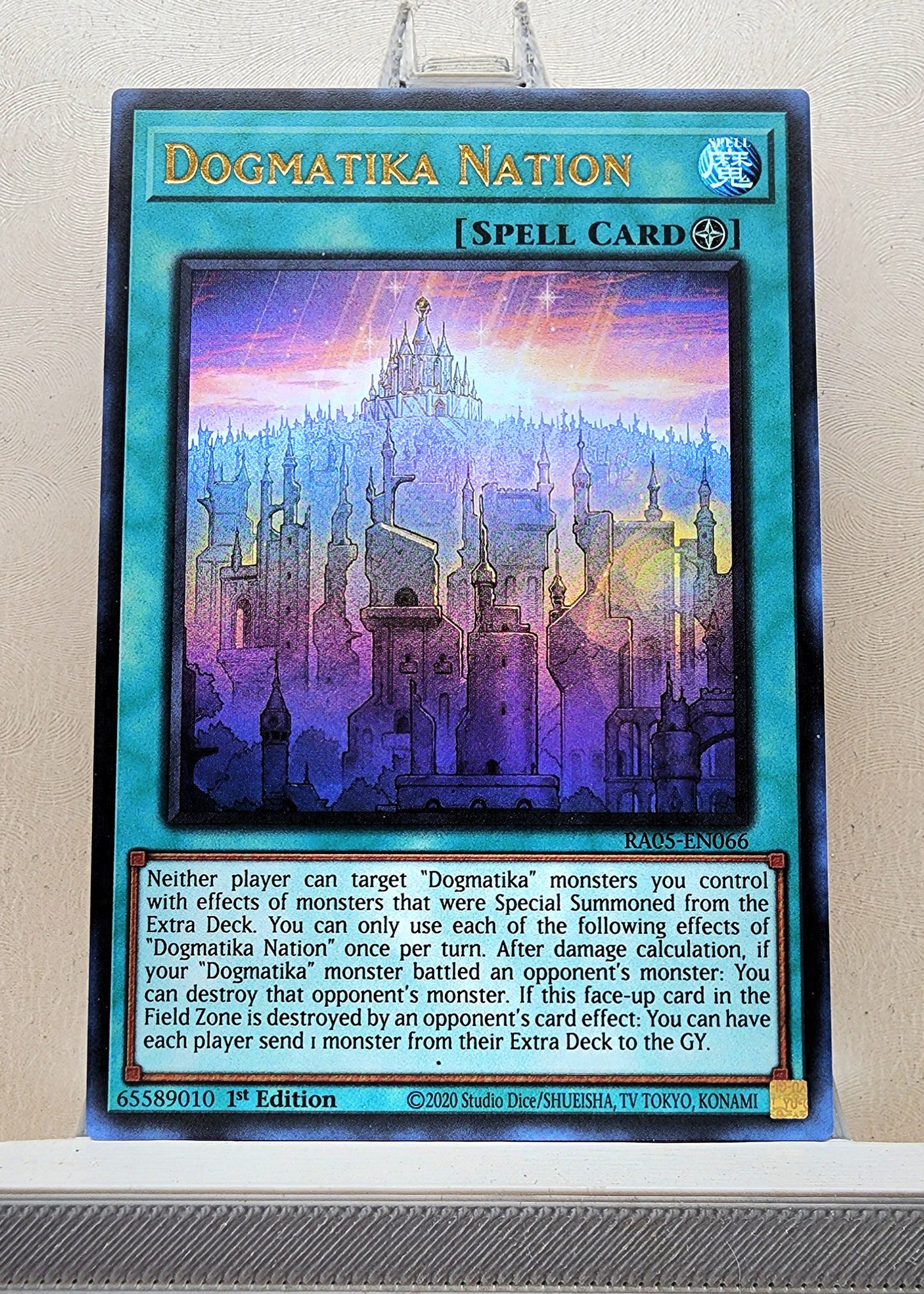 Yugioh! 1x Dogmatika Nation (RA05 - Ultra Rare) 1st Edition