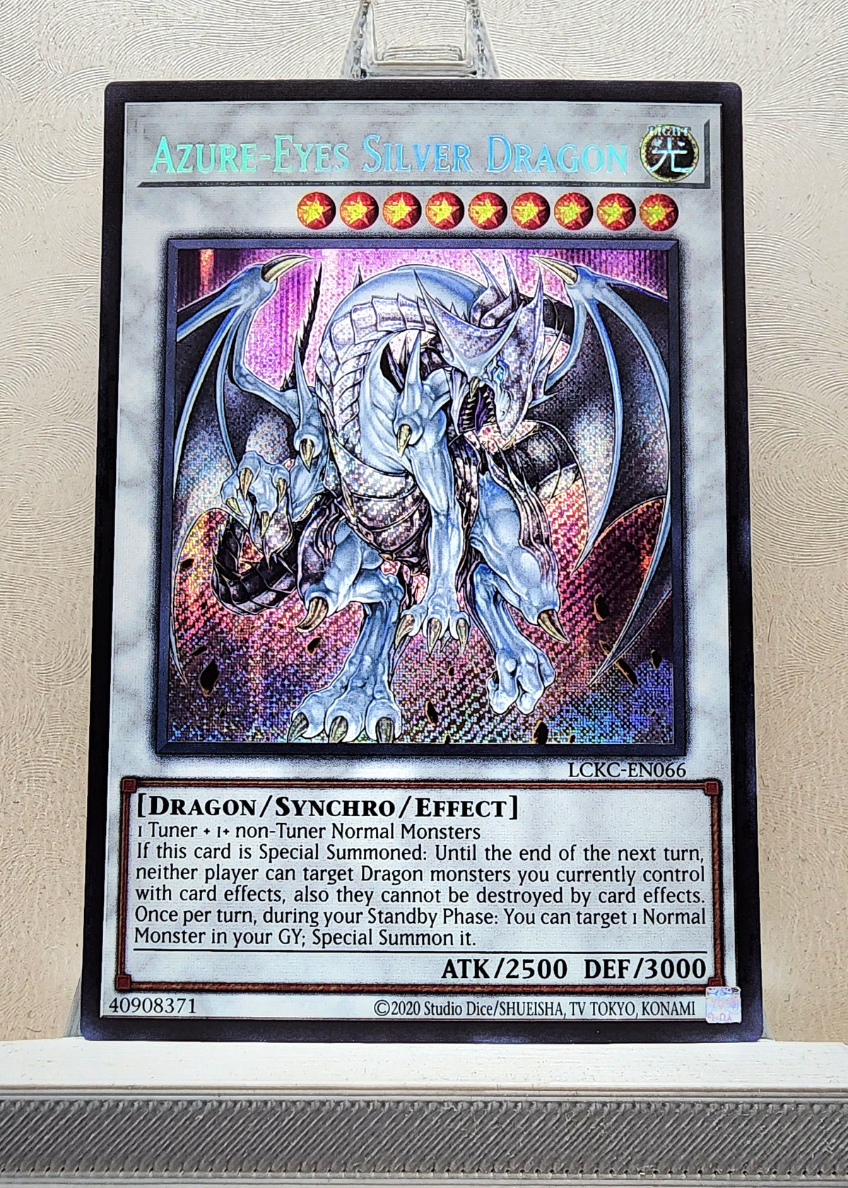 Yugioh! 1x Azure-Eyes Silver Dragon (LCKC - Secret Rare) Unli Edition