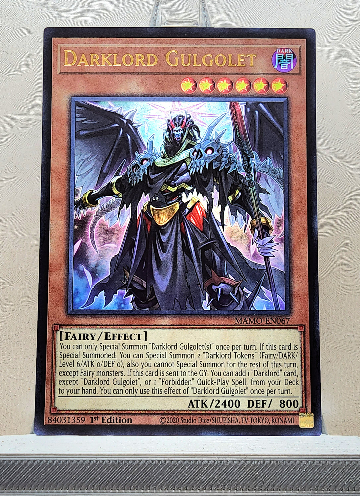 Yugioh! 1x Darklord Gulgolet (MAMO - Ultra Rare) 1st Edition