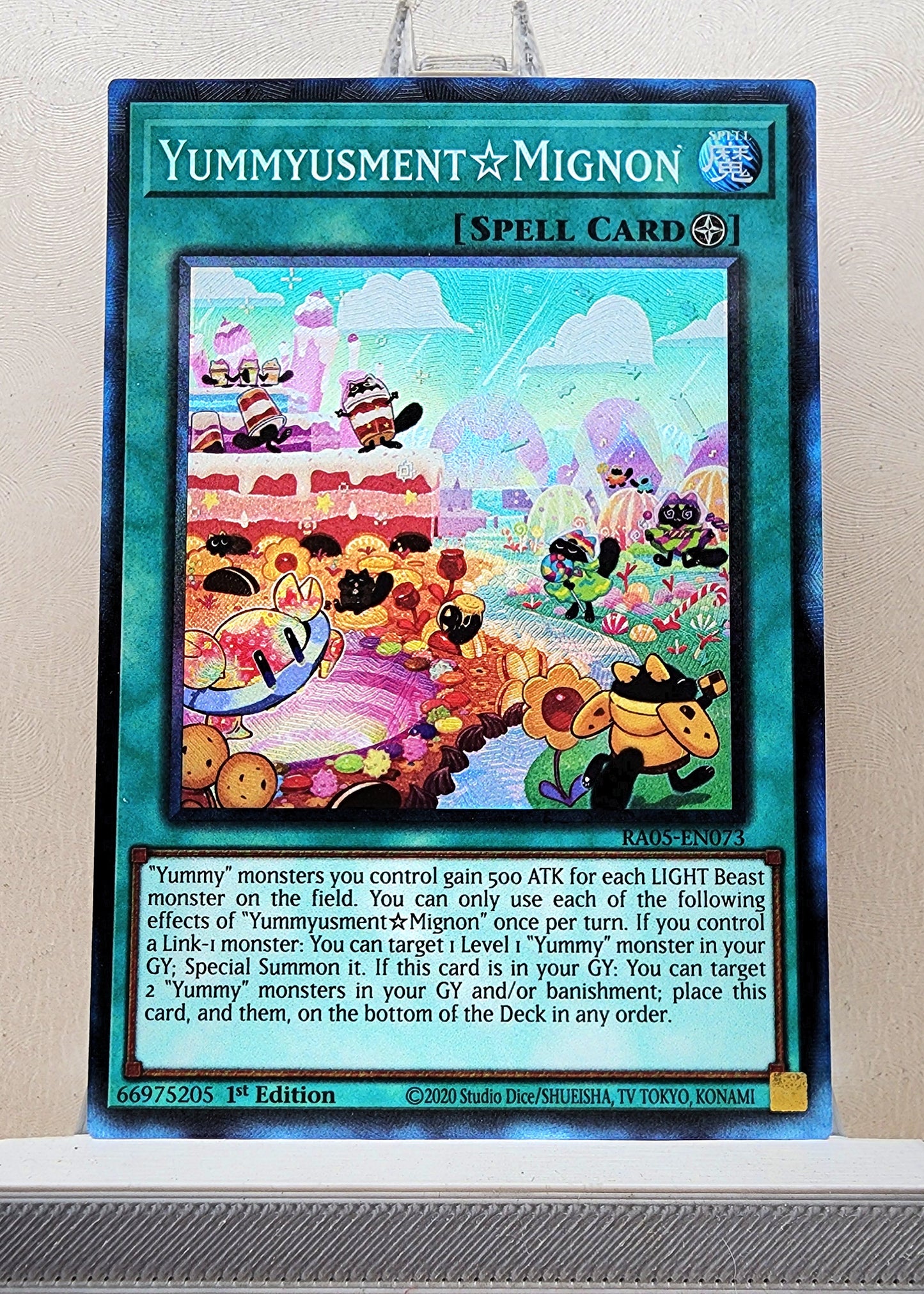 Yugioh! 1x Yummyusment☆Mignon (RA05 - Prismatic Collectors Rare) 1st Edition
