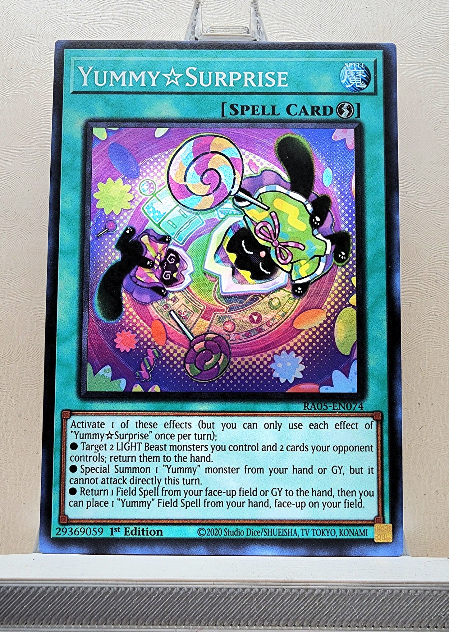 Yugioh! 1x Yummy☆Surprise (RA05 - Super Rare) 1st Edition