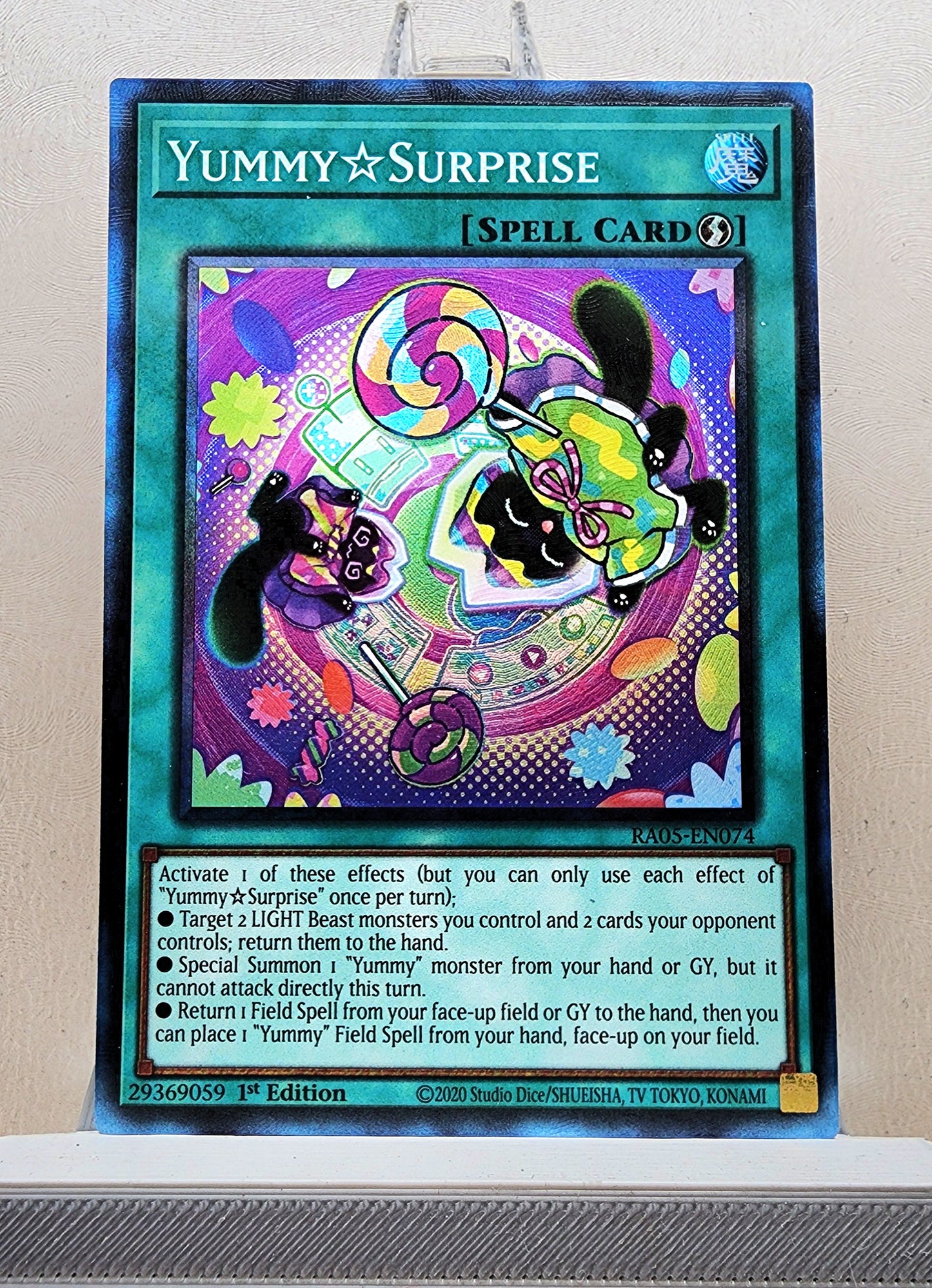 Yugioh! 1x Yummy☆Surprise (RA05 - Prismatic Collectors Rare) 1st Edition