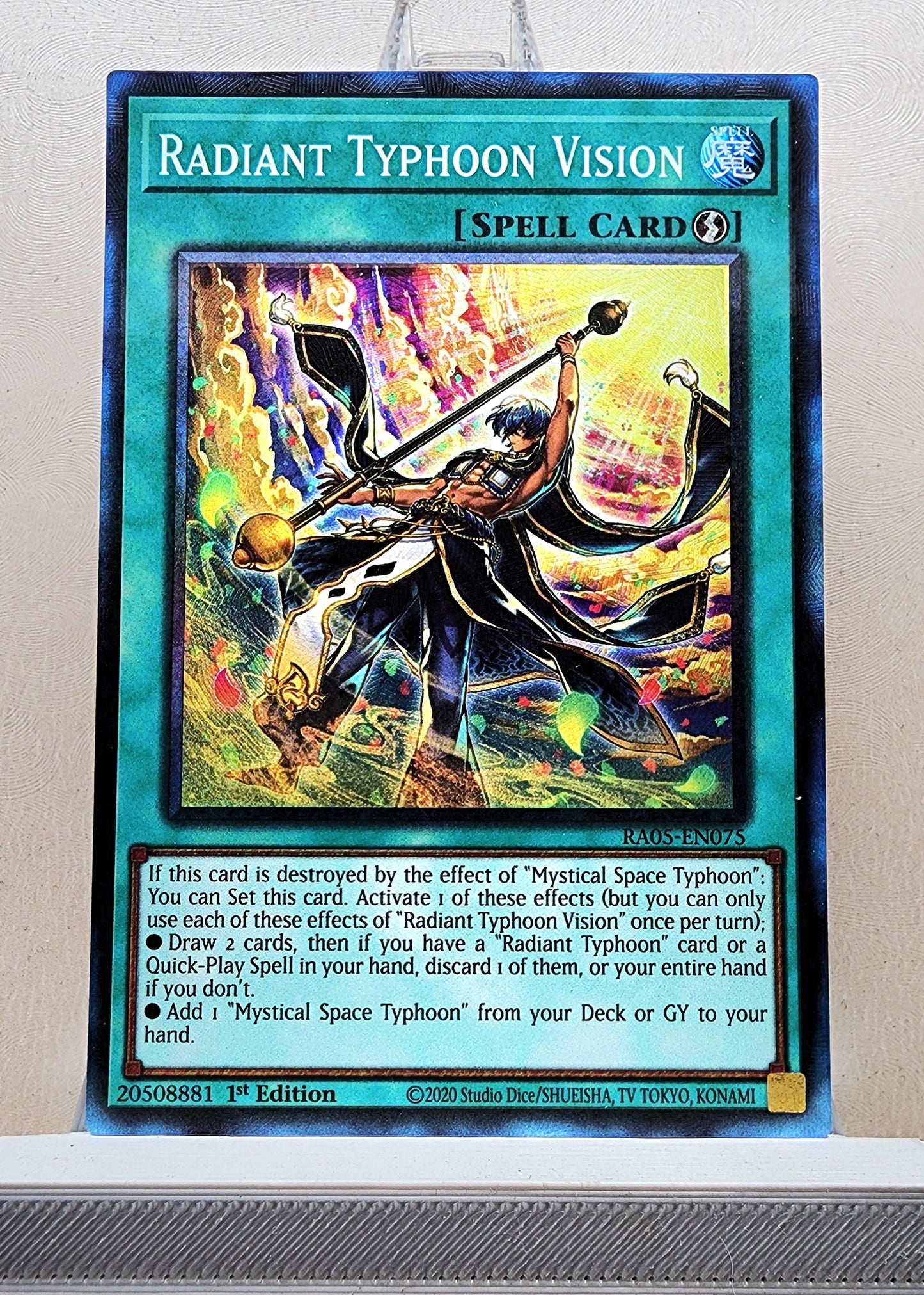 Yugioh! 1x Radiant Typhoon Vision (RA05 - Prismatic Collectors Rare) 1st Edition