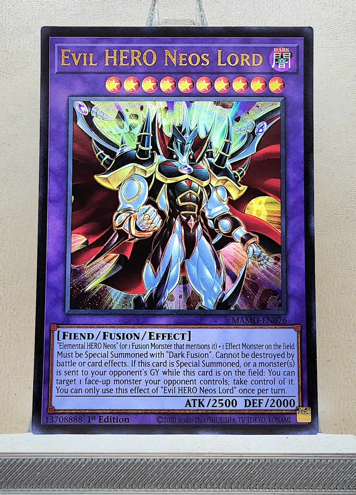 Yugioh! 1x Evil HERO Neos Lord (MAMO - Ultra Rare) 1st Edition