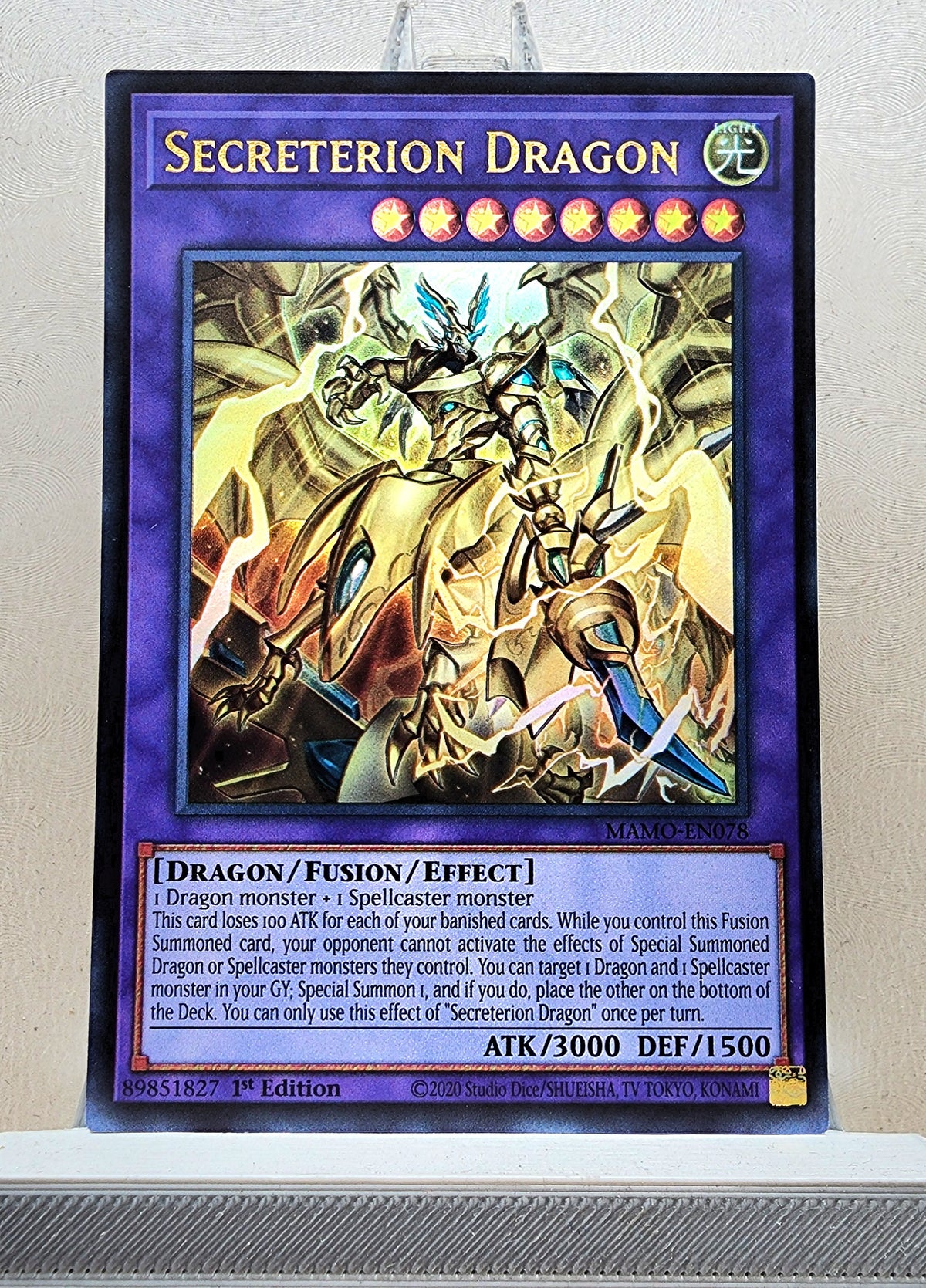 Yugioh! 1x Secreterion Dragon (MAMO - Ultra Rare) 1st Edition