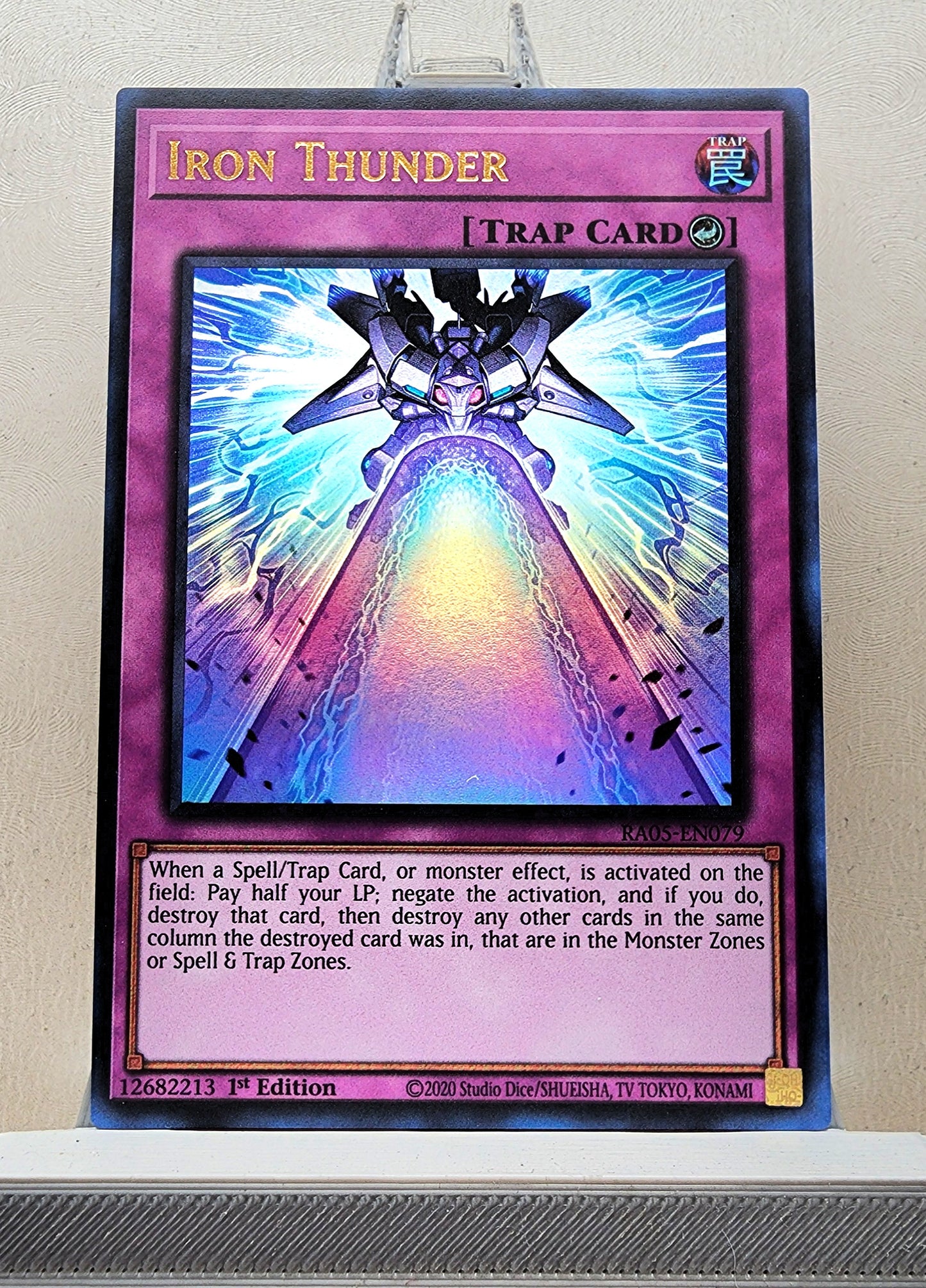 Yugioh! 1x Iron Thunder (RA05 - Ultra Rare) 1st Edition