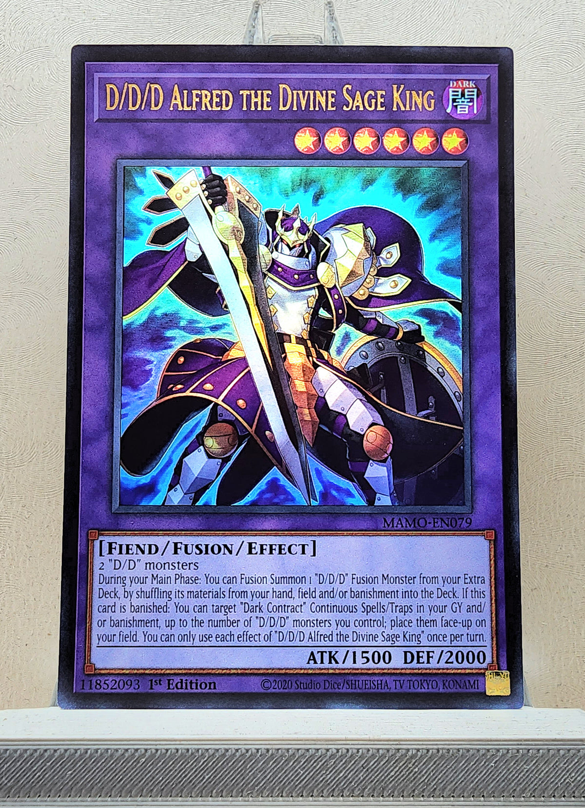 Yugioh! 1x D/D/D Alfred the Divine Sage King (MAMO - Ultra Rare) 1st Edition