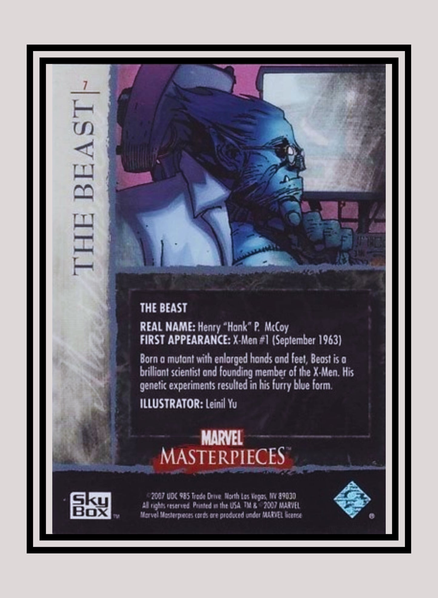 Marvel! 1x The Beast - Base (#07 - 2007 Upper Deck Marvel Masterpieces)
