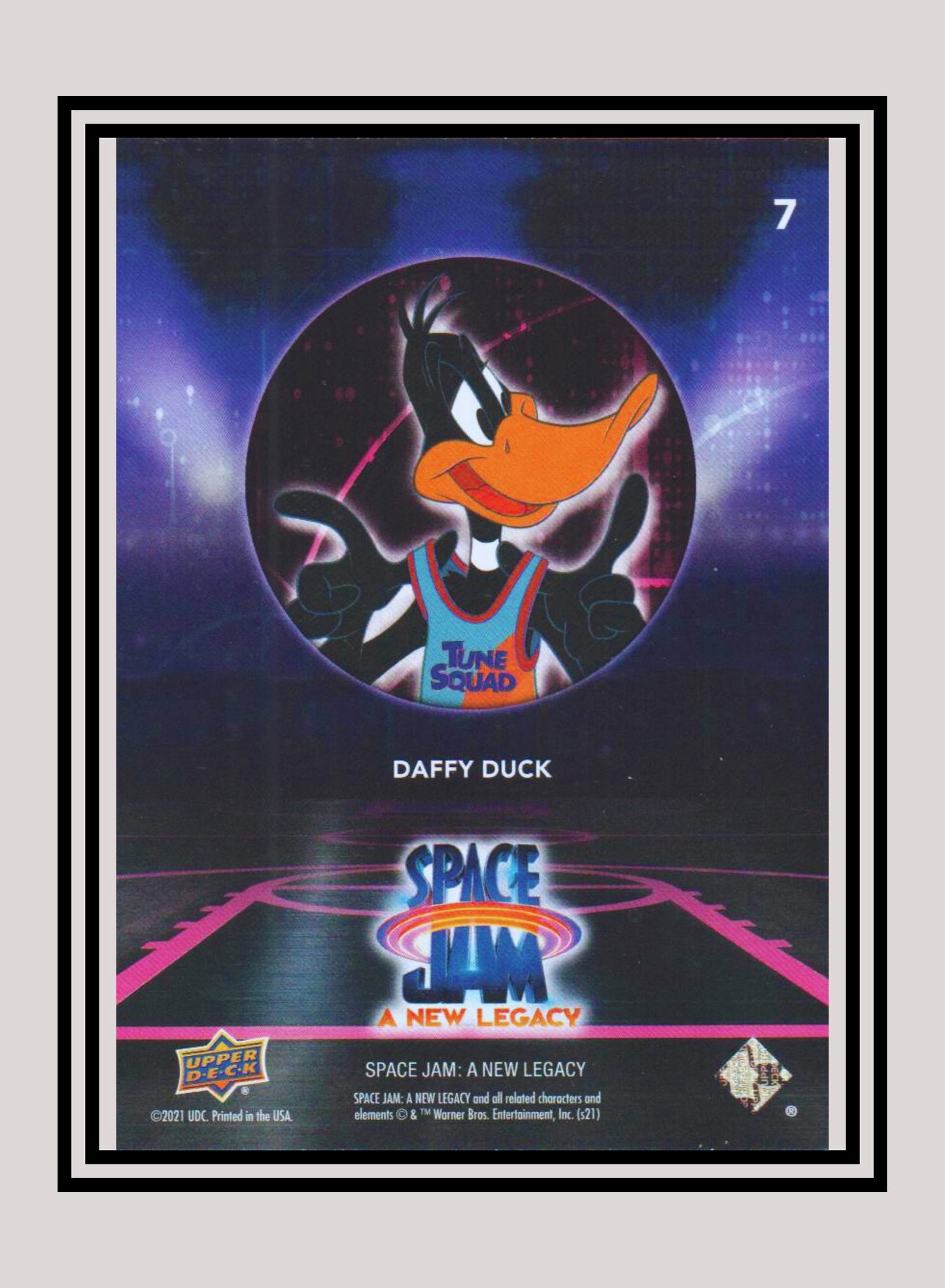 1x Daffy Duck - Base/Blue Parallel (#07 - 2021 Upper Deck Space Jam: A New Legacy)