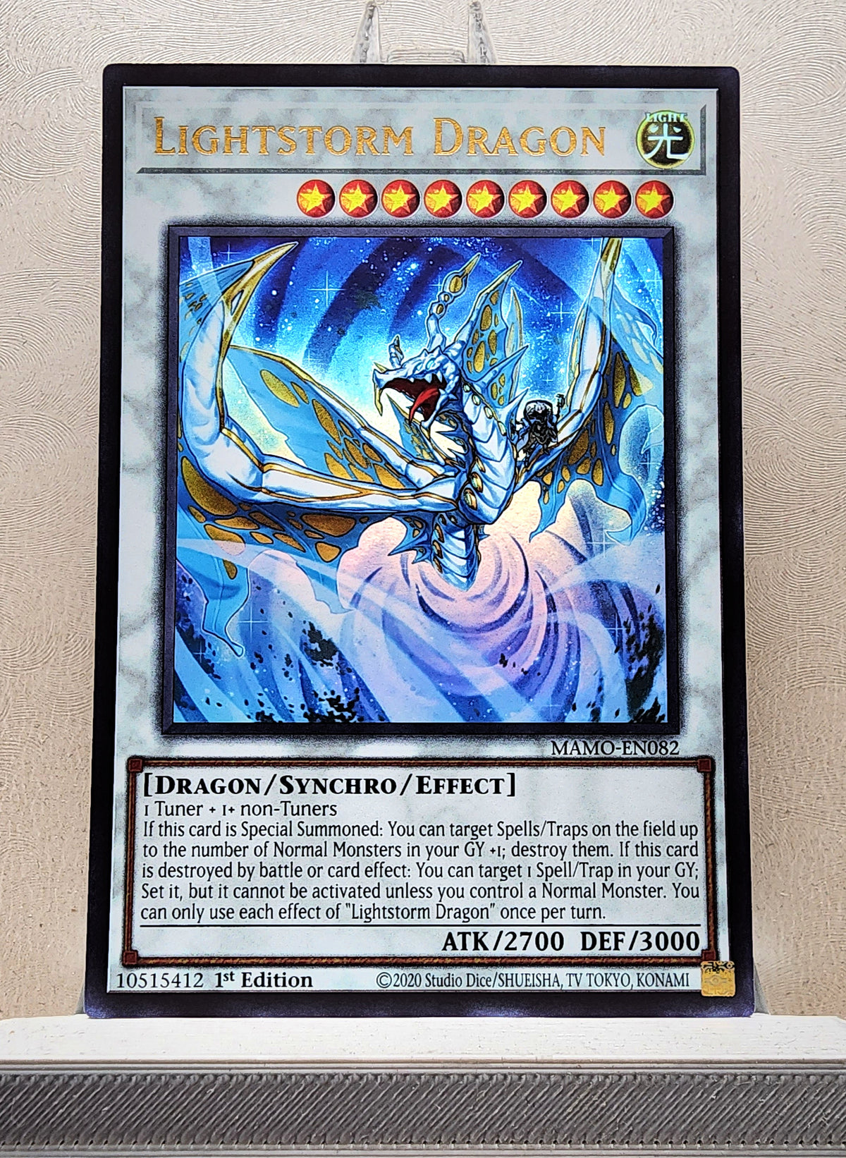 Yugioh! 1x Lightstorm Dragon (MAMO - Ultra Rare) 1st Edition