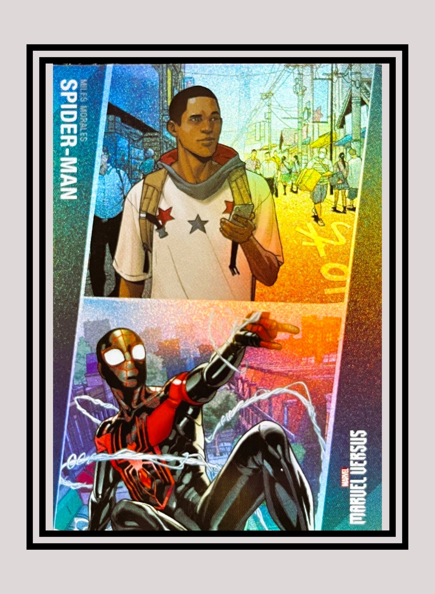 Marvel! 1x Spider-Man / Miles Morales - Base Foil (#087 - 2022 Panini Marvel Versus)