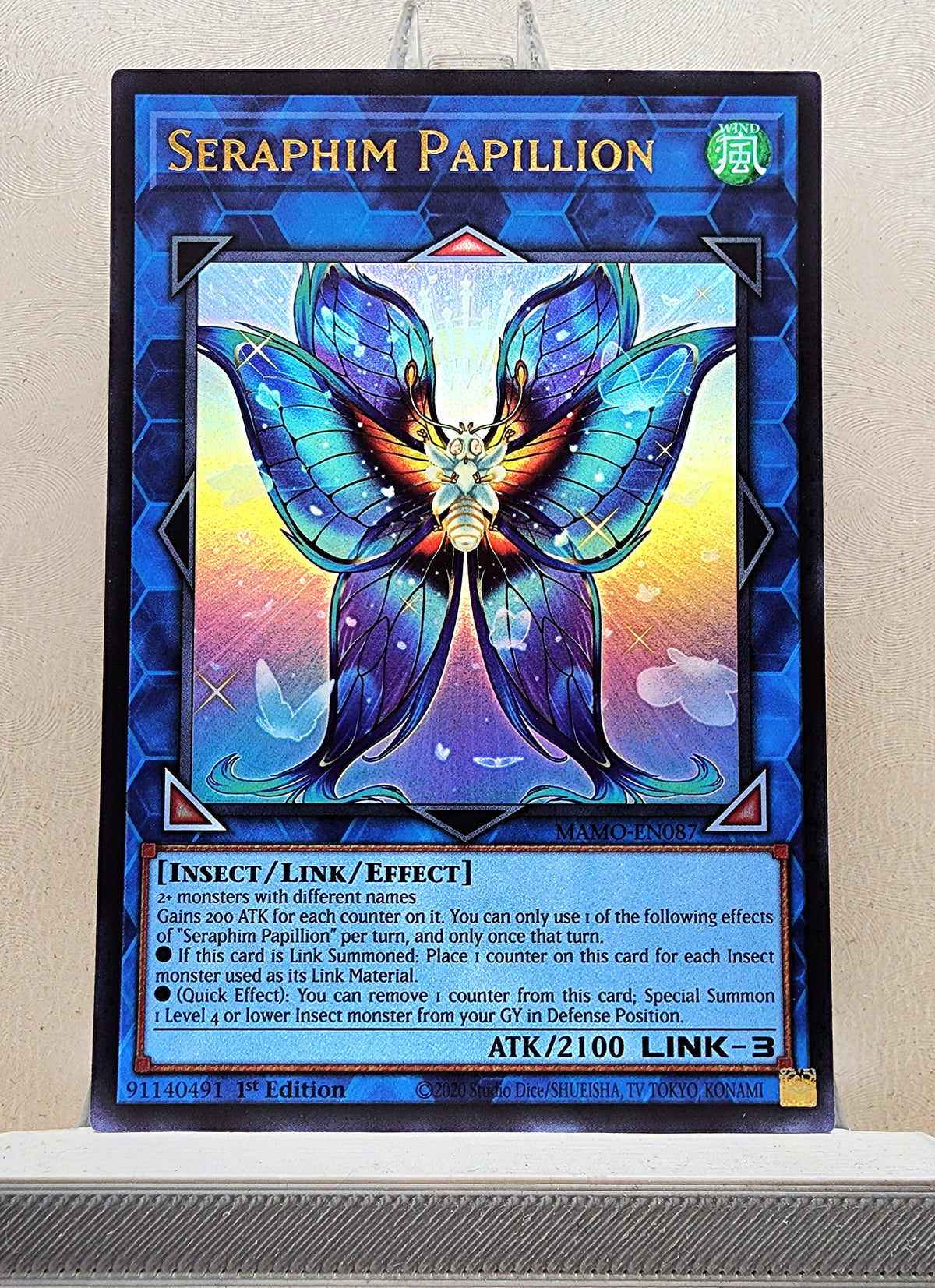 Yugioh! 1x Seraphim Papillion (MAMO - Ultra Rare) 1st Edition