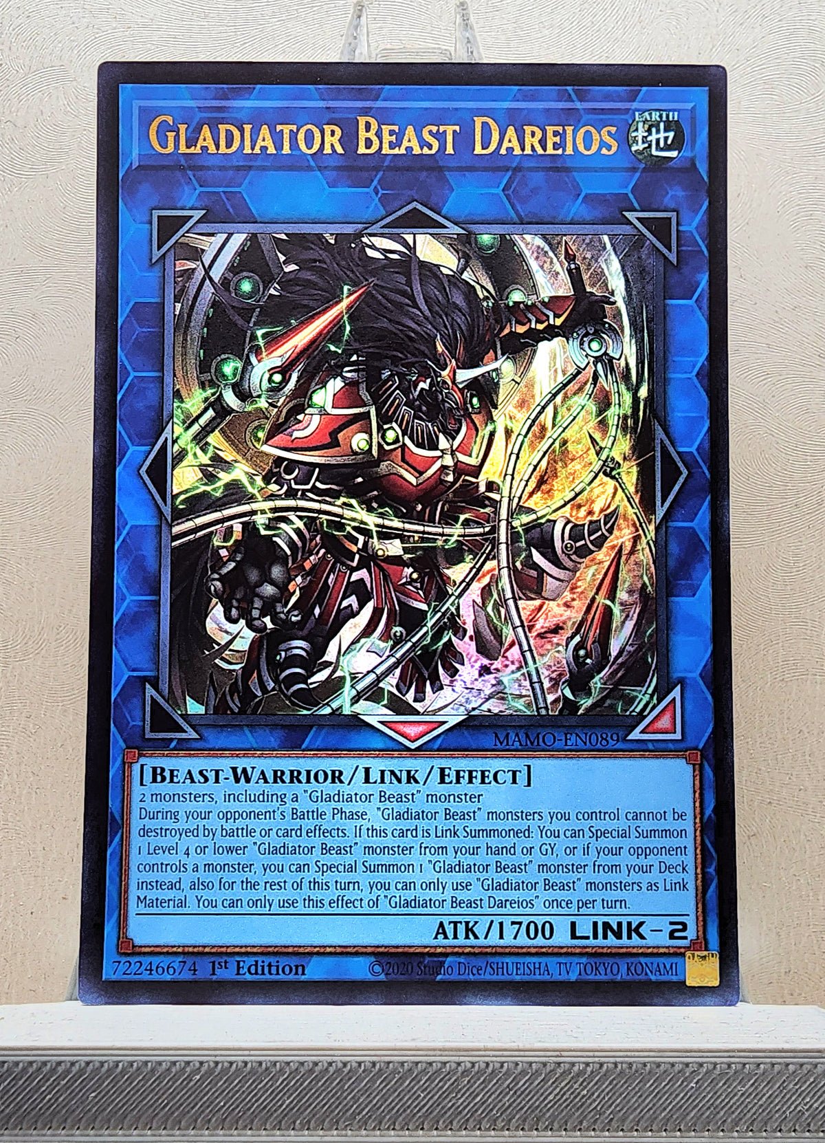 Yugioh! 1x Gladiator Beast Dareios (MAMO - Ultra Rare) 1st Edition