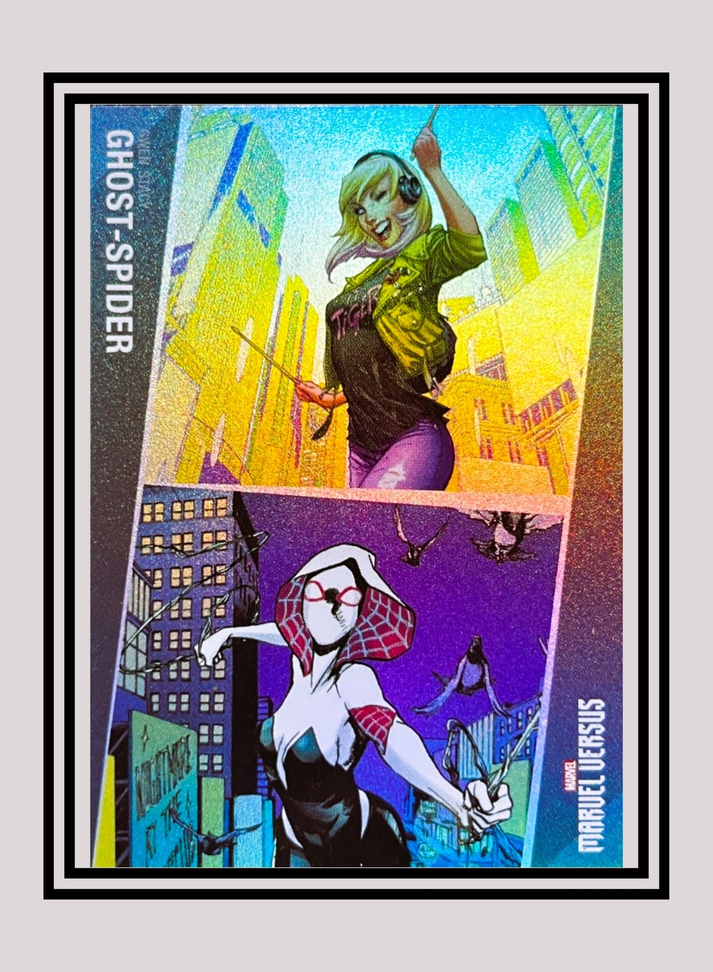 Marvel! 1x Ghost-Spider / Gwen Stacy - Base Foil (#090 - 2022 Panini Marvel Versus)