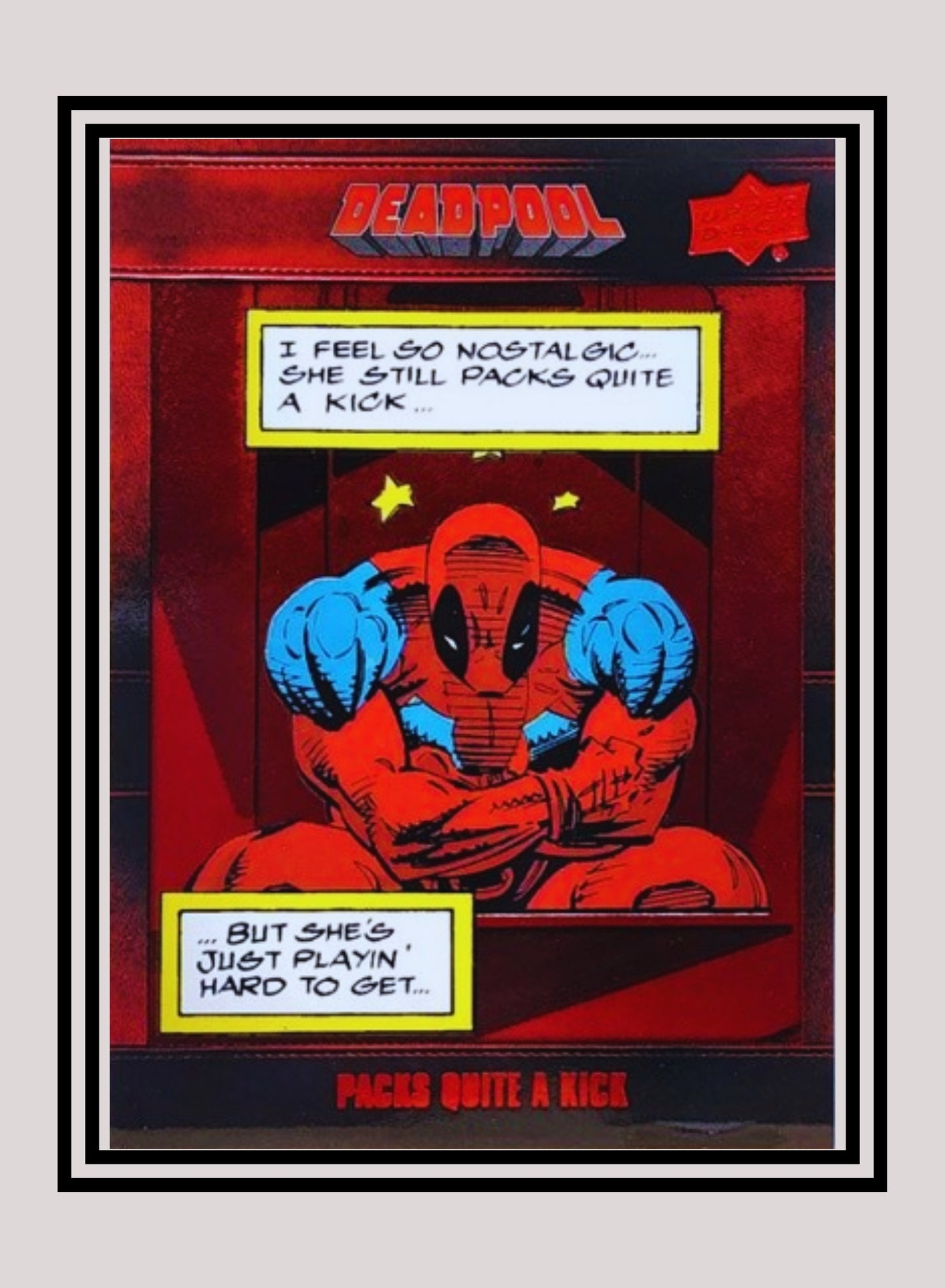 Marvel! 1x Packs Quite A Kick - Base (#092 - 2019 Upper Deck Deadpool)