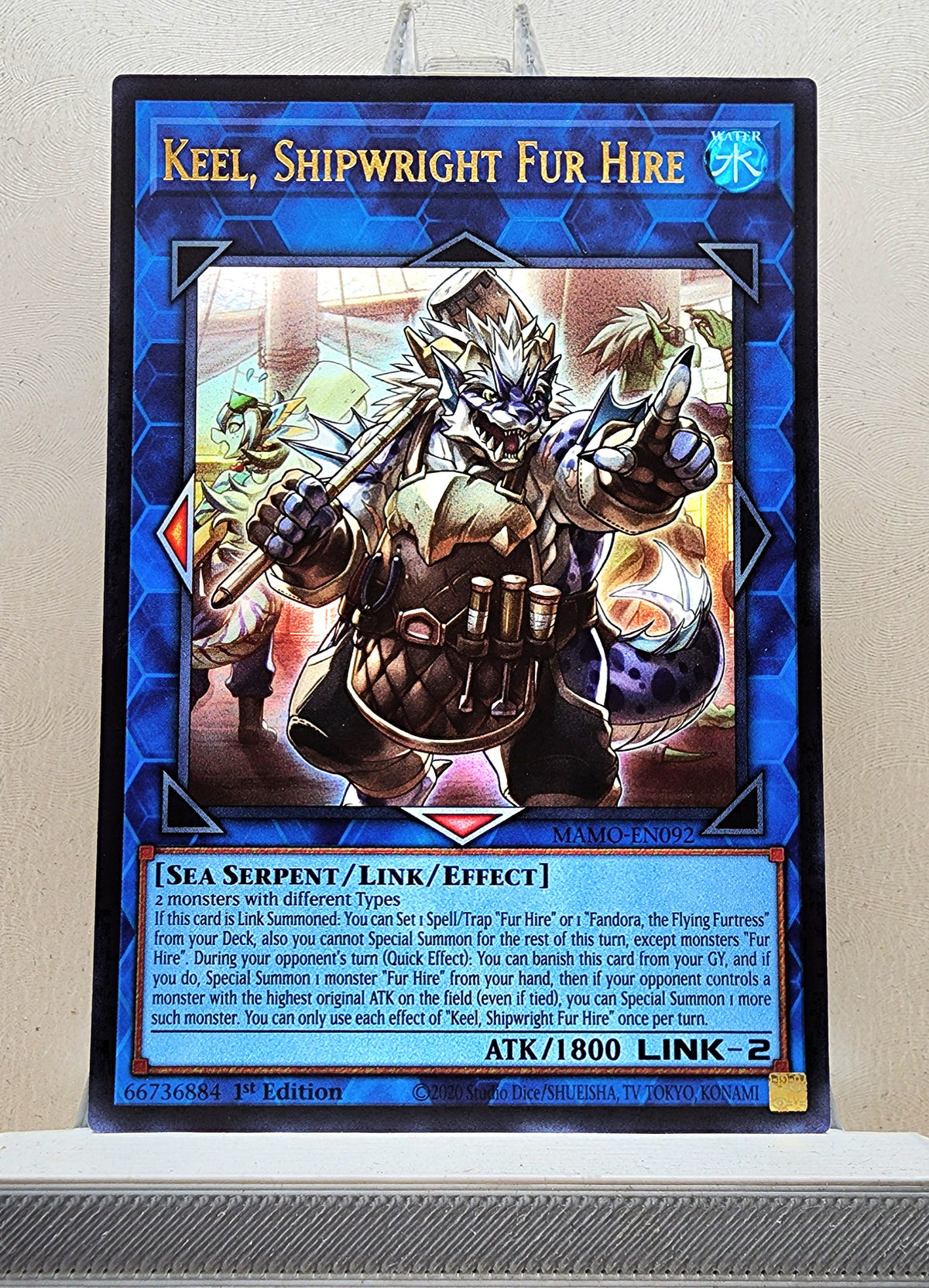 Yugioh! 1x Keel, Shipwright Fur Hire (MAMO - Ultra Rare) 1st Edition