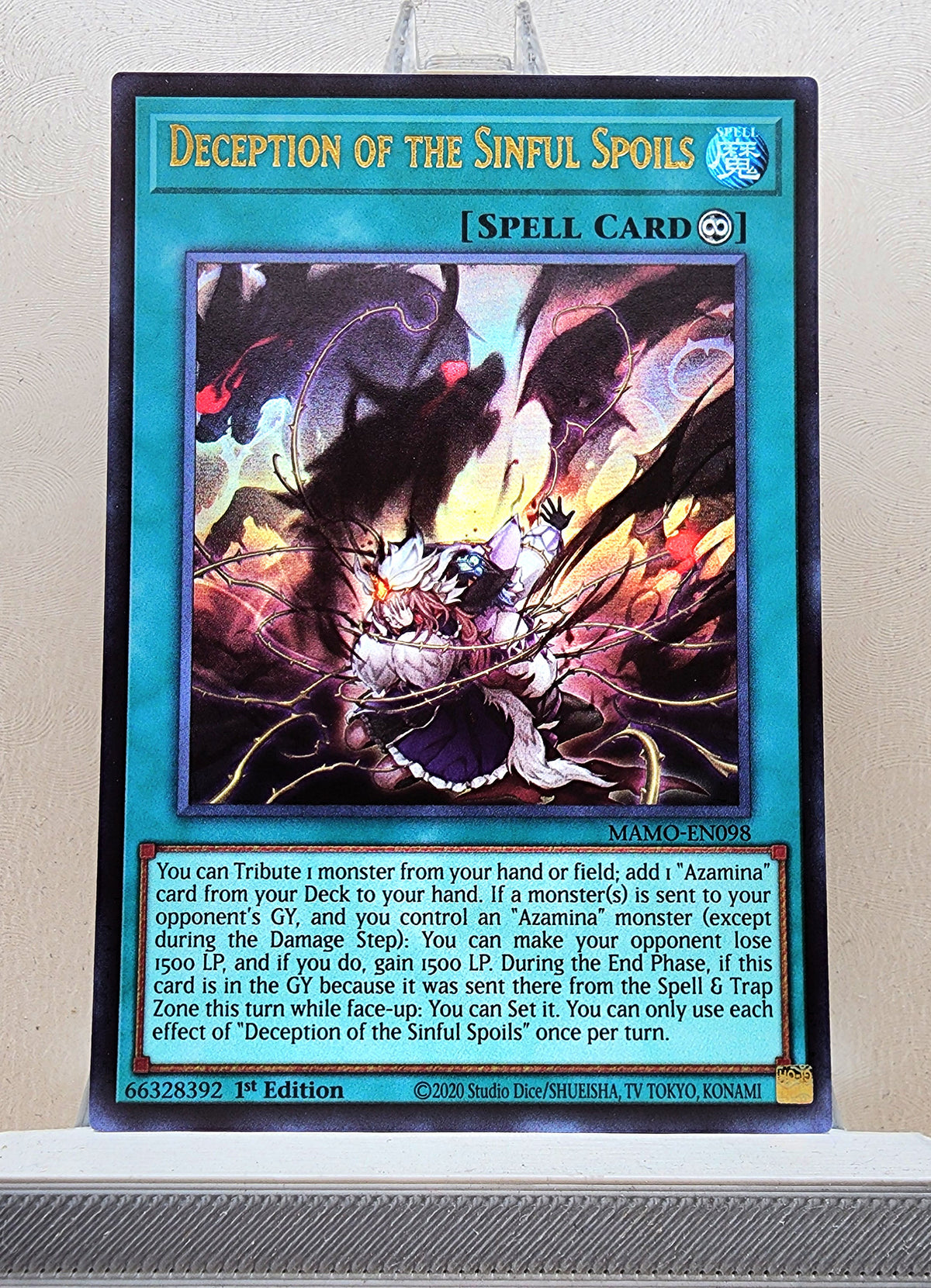 Yugioh! 1x Deception of the Sinful Spoils (MAMO - Ultra Rare) 1st Edition