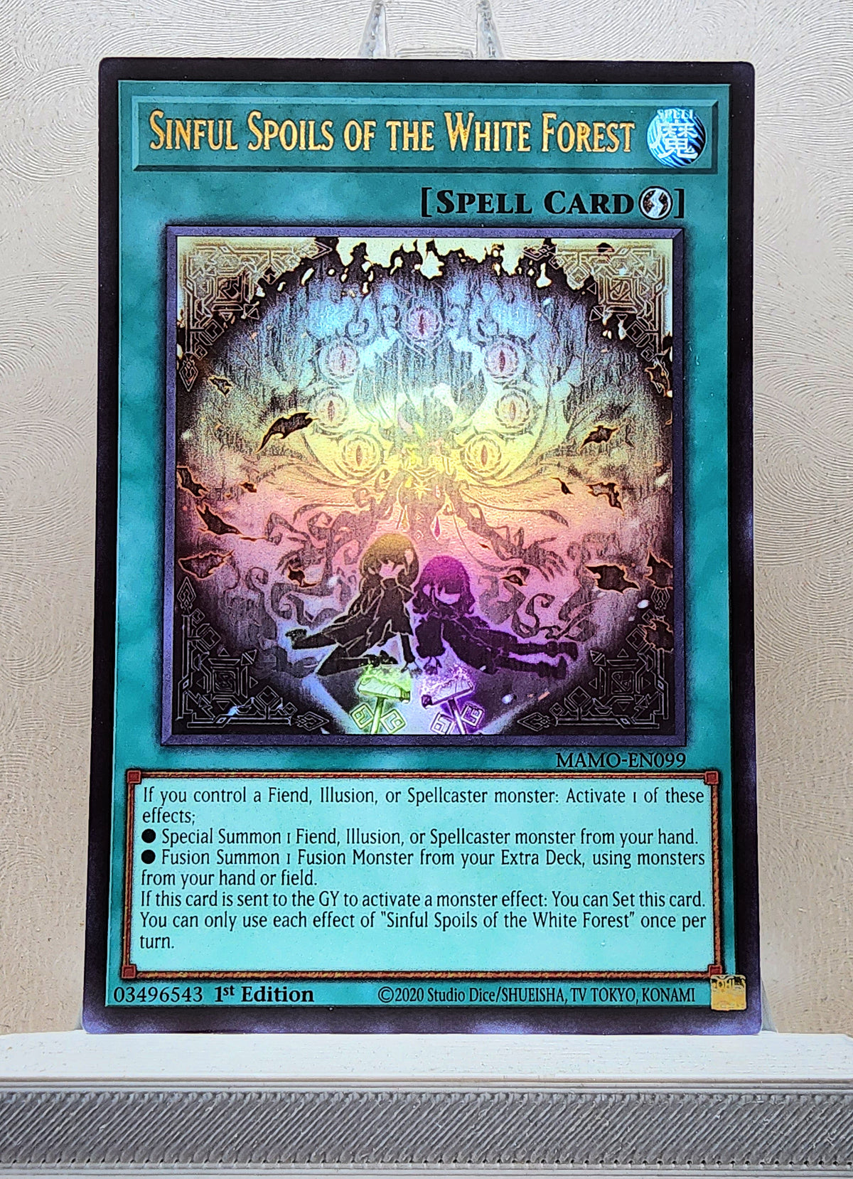 Yugioh! 1x Sinful Spoils of the White Forest (MAMO - Ultra Rare) 1st Edition