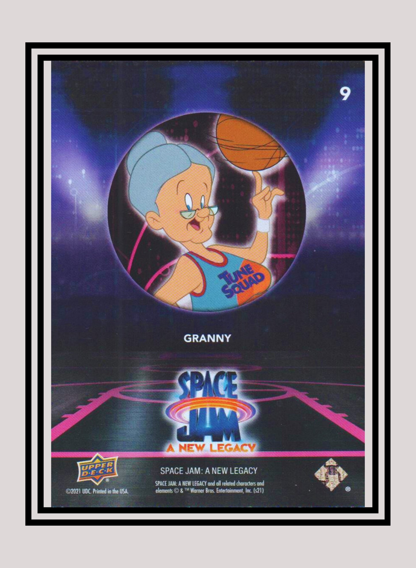 1x Granny - Base/Blue Parallel (#09 - 2021 Upper Deck Space Jam: A New Legacy)