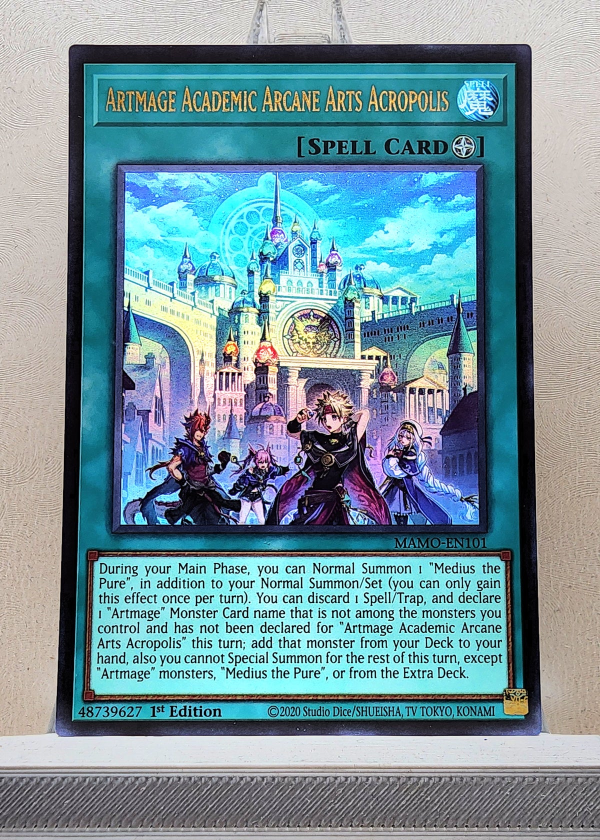 Yugioh! 1x Artmage Academic Arcane Arts Acropolis (MAMO - Ultra Rare) 1st Edition