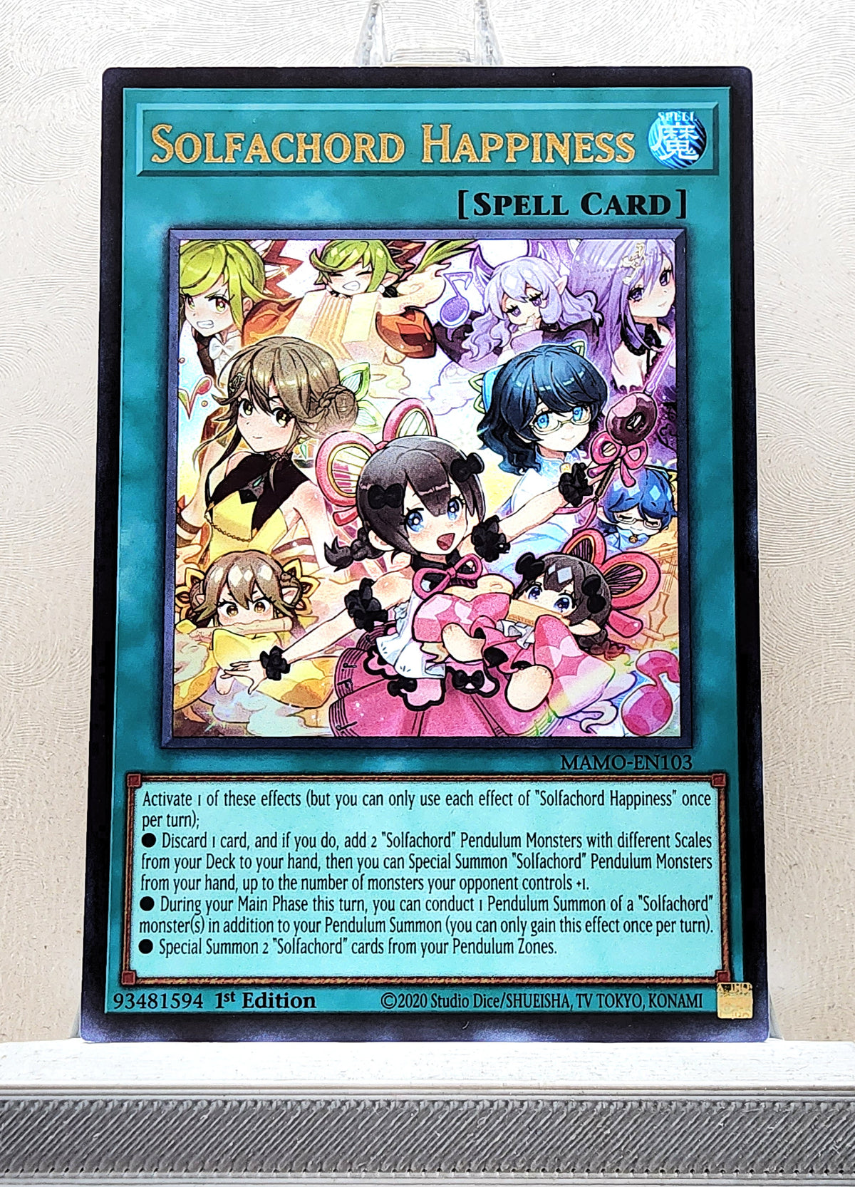 Yugioh! 1x Solfachord Happiness (MAMO - Ultra Rare) 1st Edition
