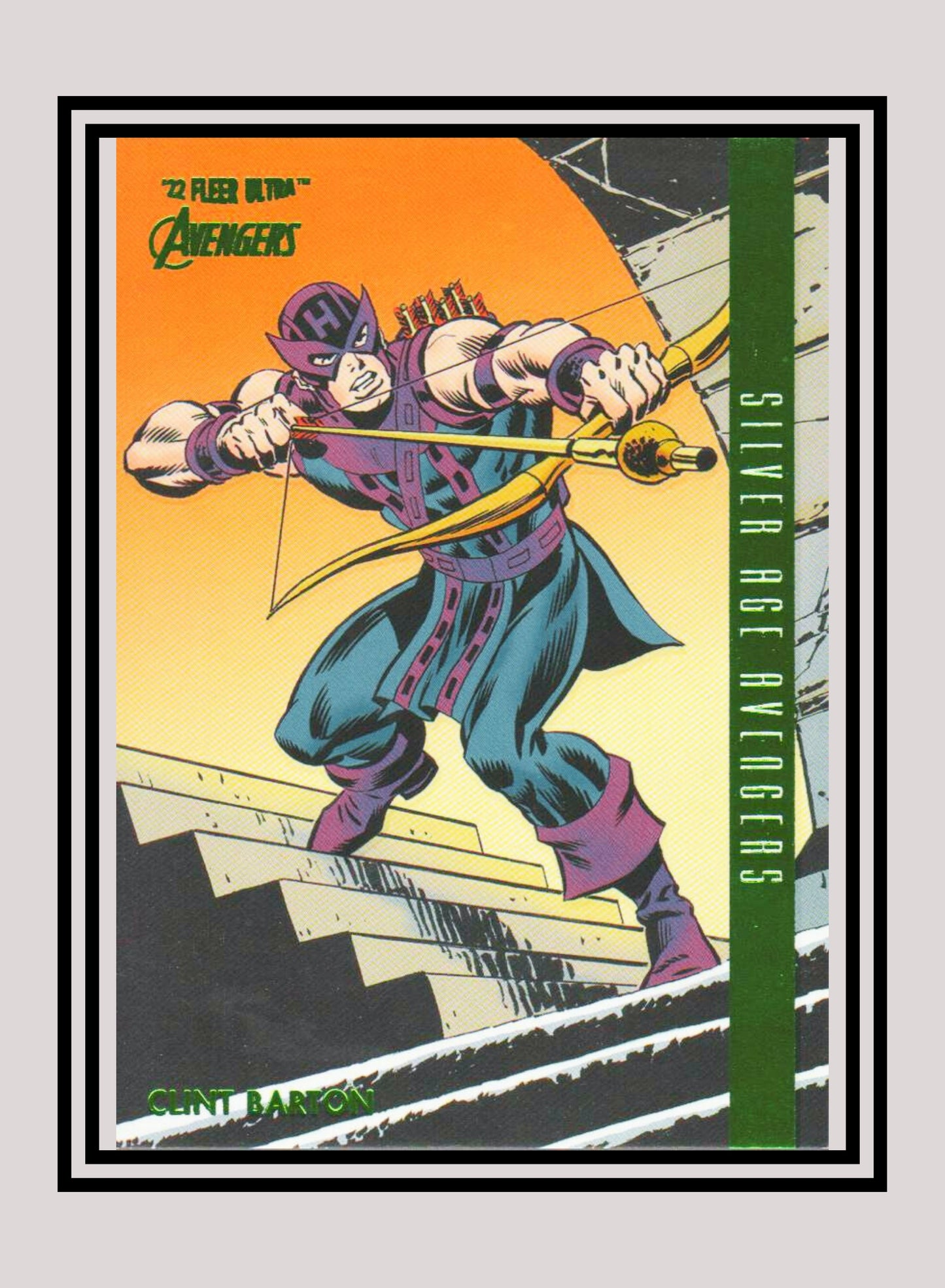 Marvel! 1x Clint Barton - Base Silver Age (#104 - 2022 Fleer Ultra Avengers)