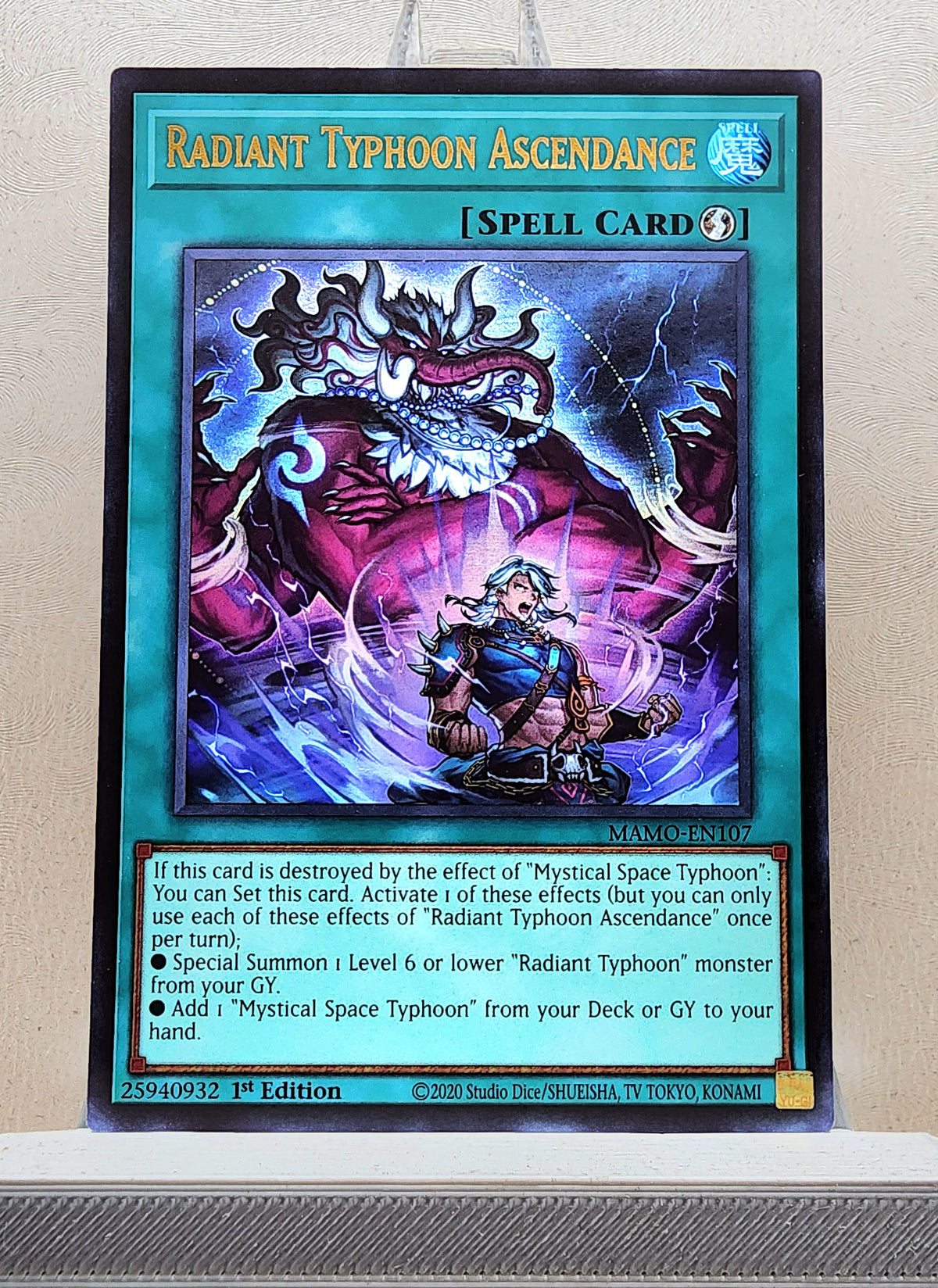 Yugioh! 1x Radiant Typhoon Ascendance (MAMO - Ultra Rare) 1st Edition