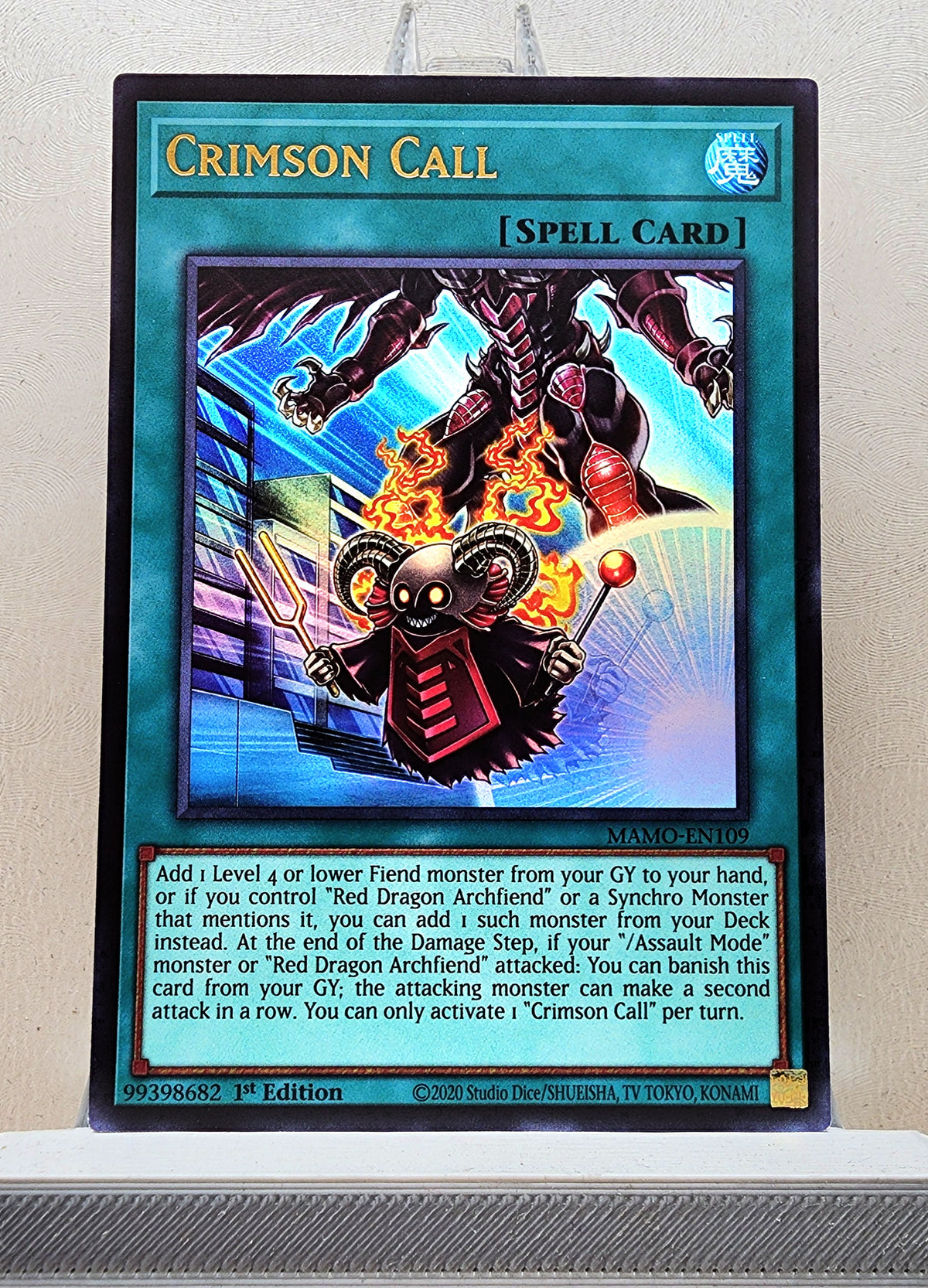 Yugioh! 1x Crimson Call (MAMO - Ultra Rare) 1st Edition