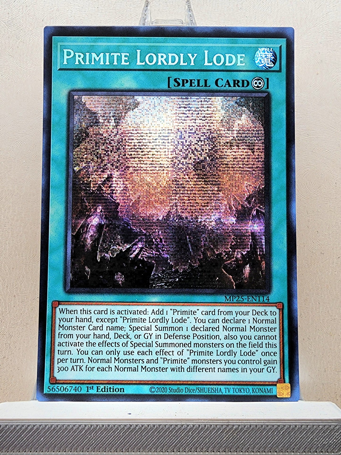 Yugioh! 1x Primite Lordly Lode (MP25 - Prismatic Secret Rare) 1st Edition